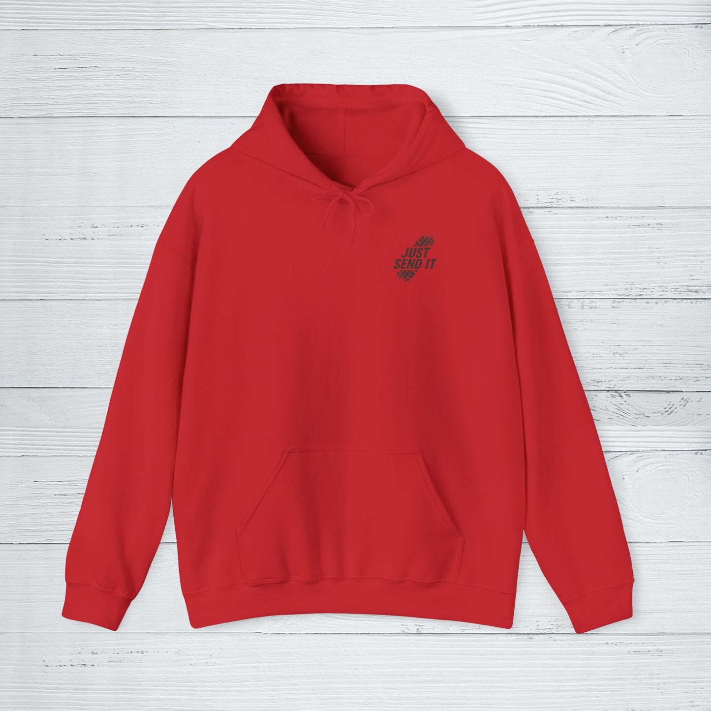'Just Send It' Men's Hoodie, Motivational Sweater