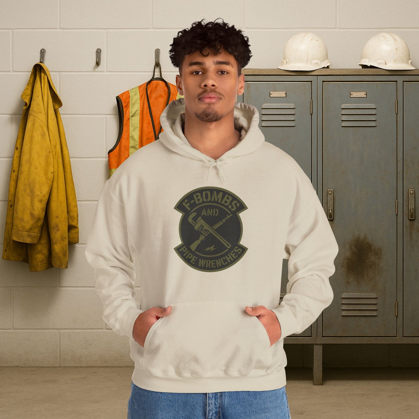 'F-Bombs and Pipe Wrenches' Hoodie, Motivational Sweater