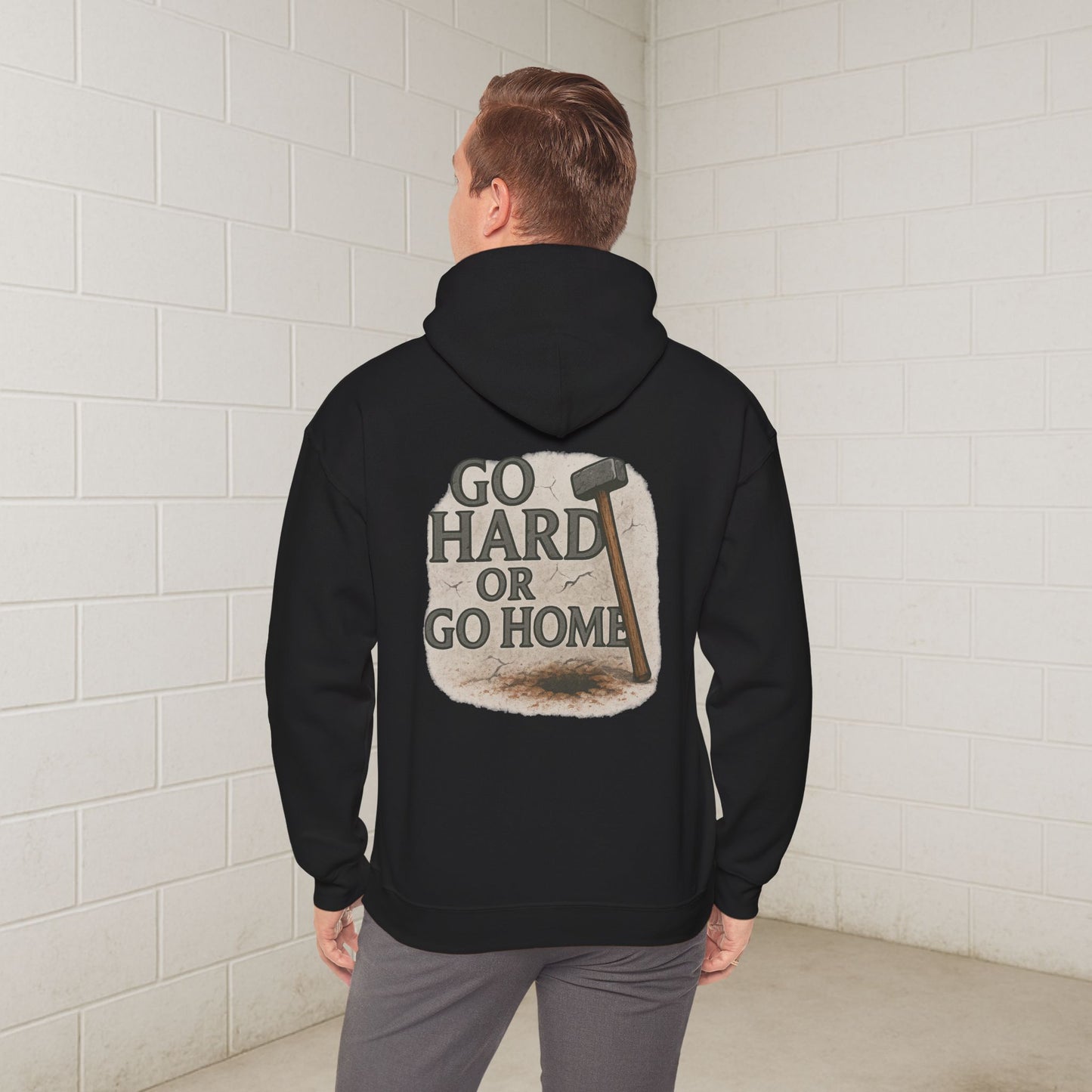'Go Hard or Go Home' Hoodie, Funny Motivational Sweater