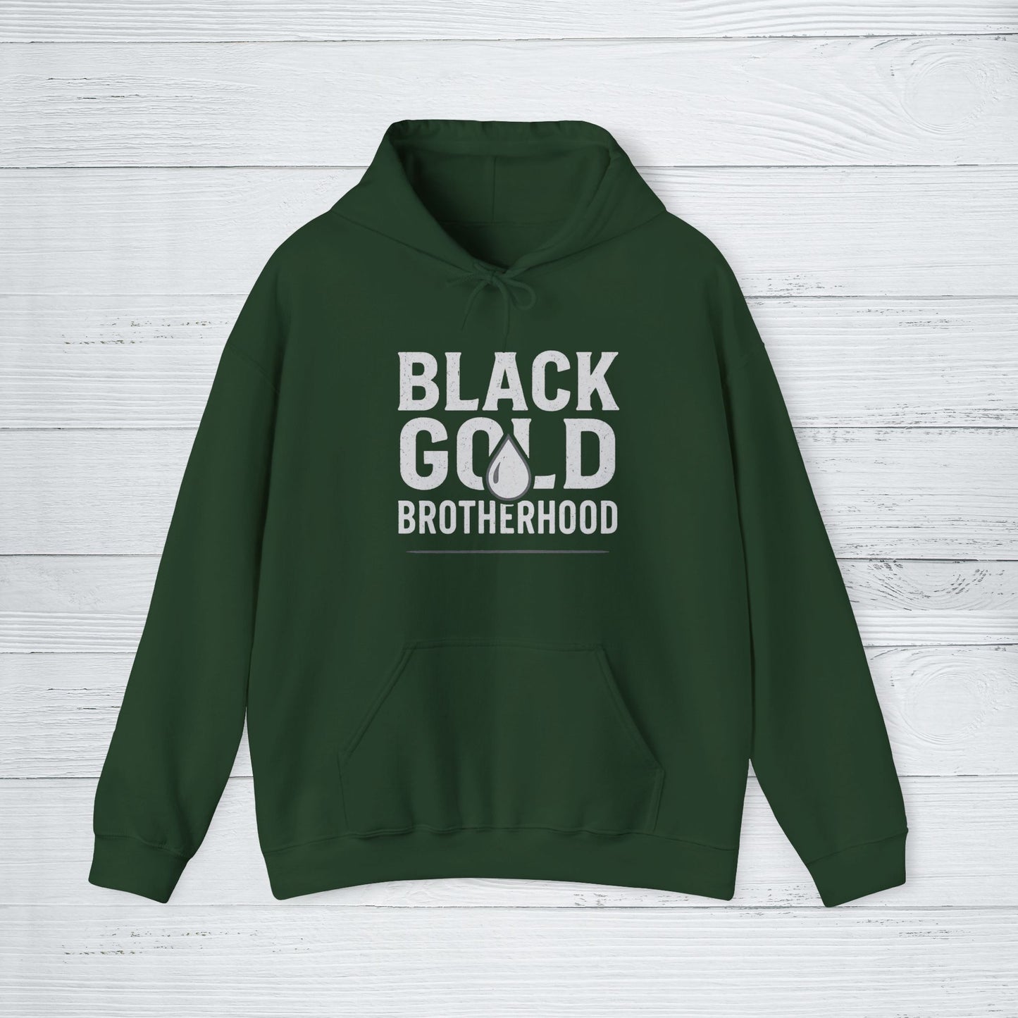 'Black Gold Brotherhood' Hoodie, Motivational Sweater