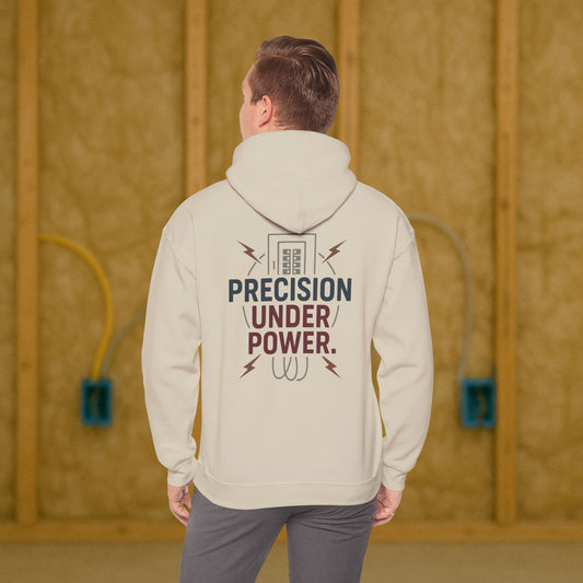 “Precision Under Power” Hoodie, Electrician Sweater