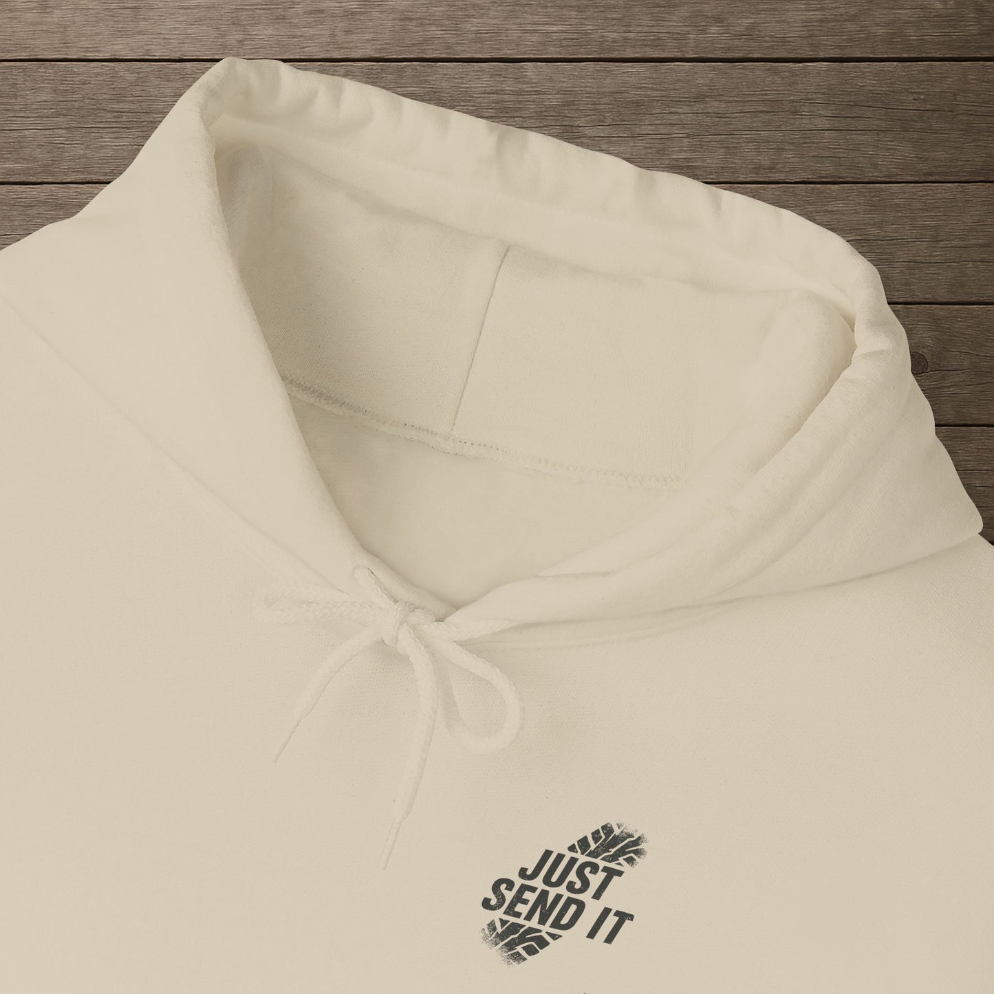 'Just Send It' Men's Hoodie, Motivational Sweater