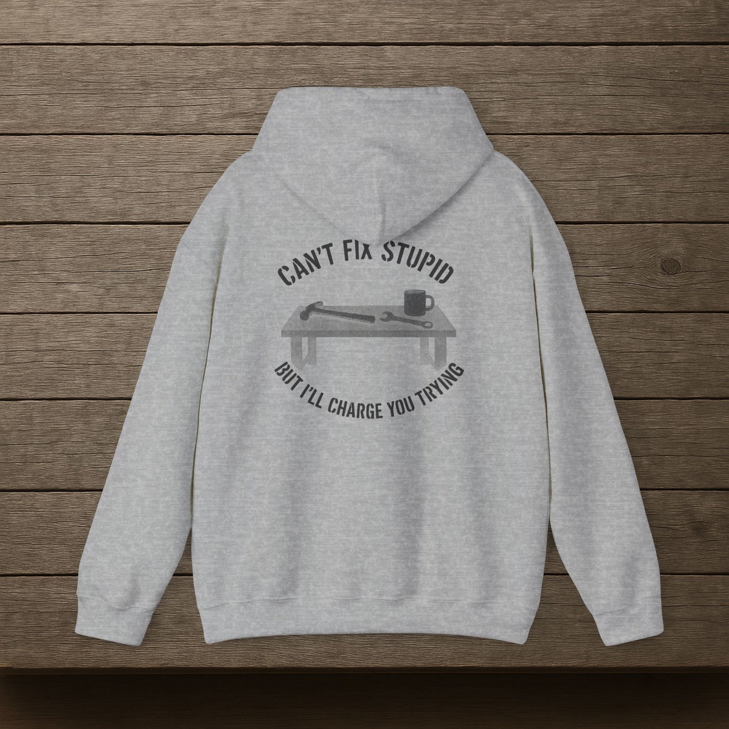 'Can’t Fix Stupid, But I’ll Charge You Trying' Hoodie, Motivational Sweater