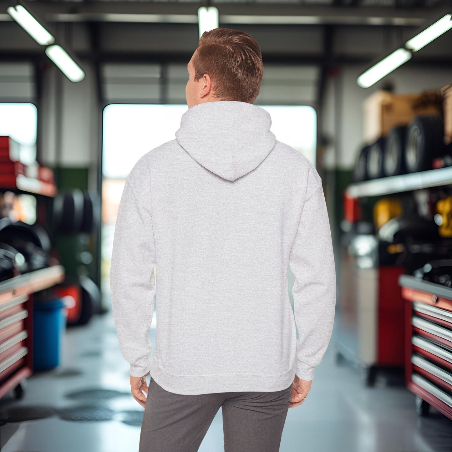 'Behind Every Strong Person Is a Story That Gave Them No Choice' Men's Hoodie, Motivational Workout Sweater