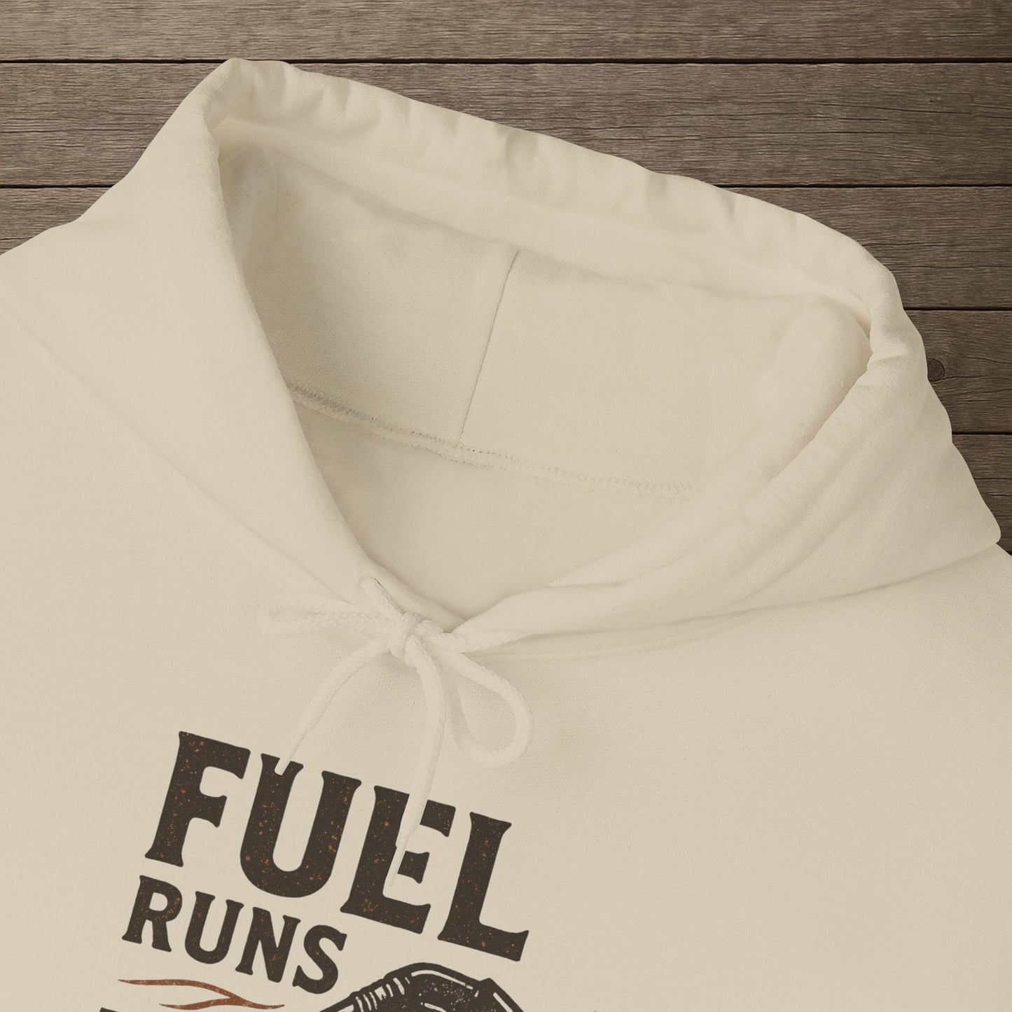 'Fuel Runs Through My Veins' Hoodie, Motivational Sweater