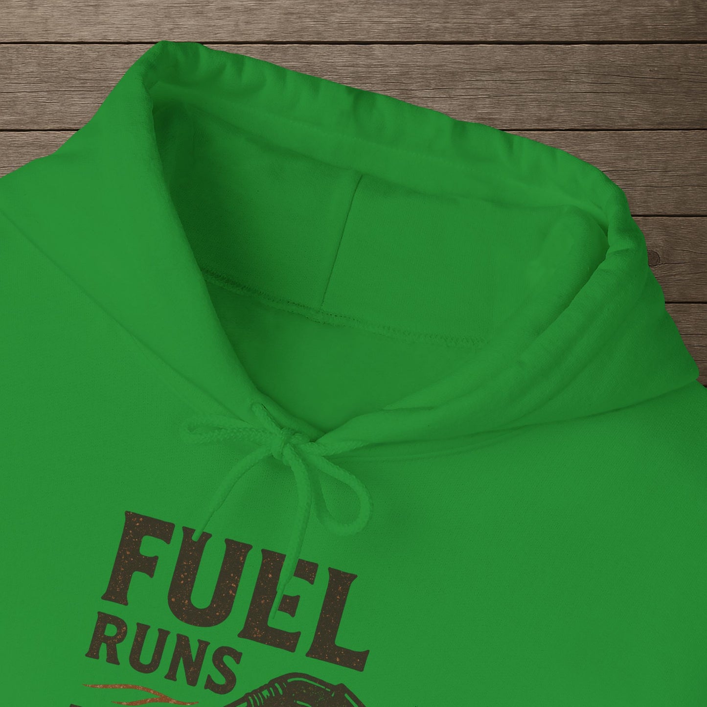 'Fuel Runs Through My Veins' Hoodie, Motivational Sweater