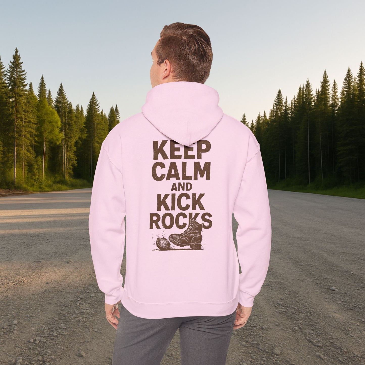 'Keep Calm and Kick Rocks' Hoodie, Funny Motivational Sweater