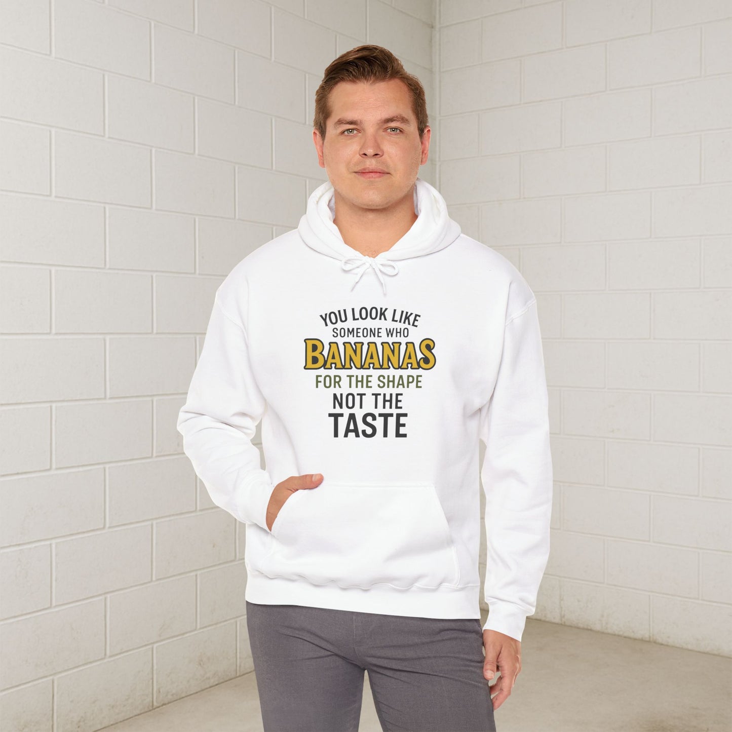 'You Look Like Someone Who Bananas for the Shape Not the Taste' Hoodie, Funny Sweater