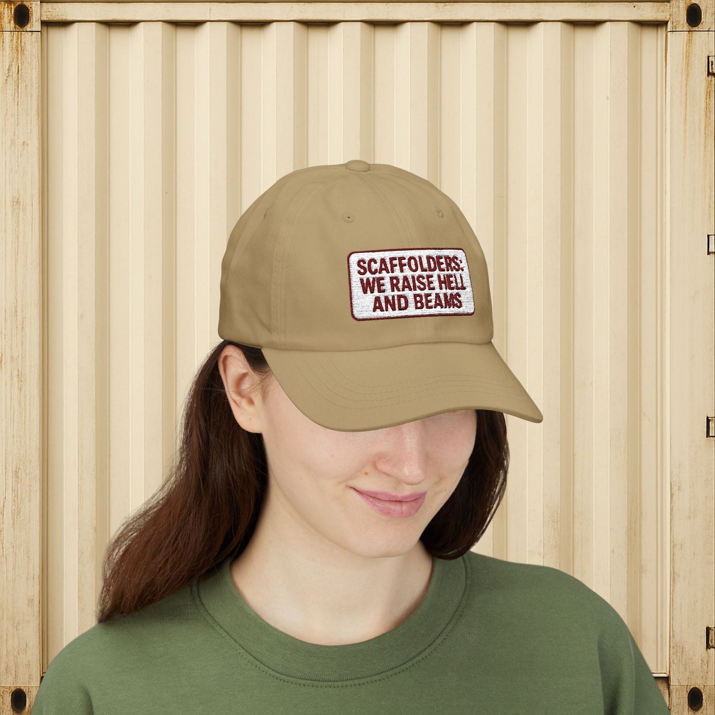 'Scaffolders Raise Hell and Beams' Cap, Adjustable Baseball Hat