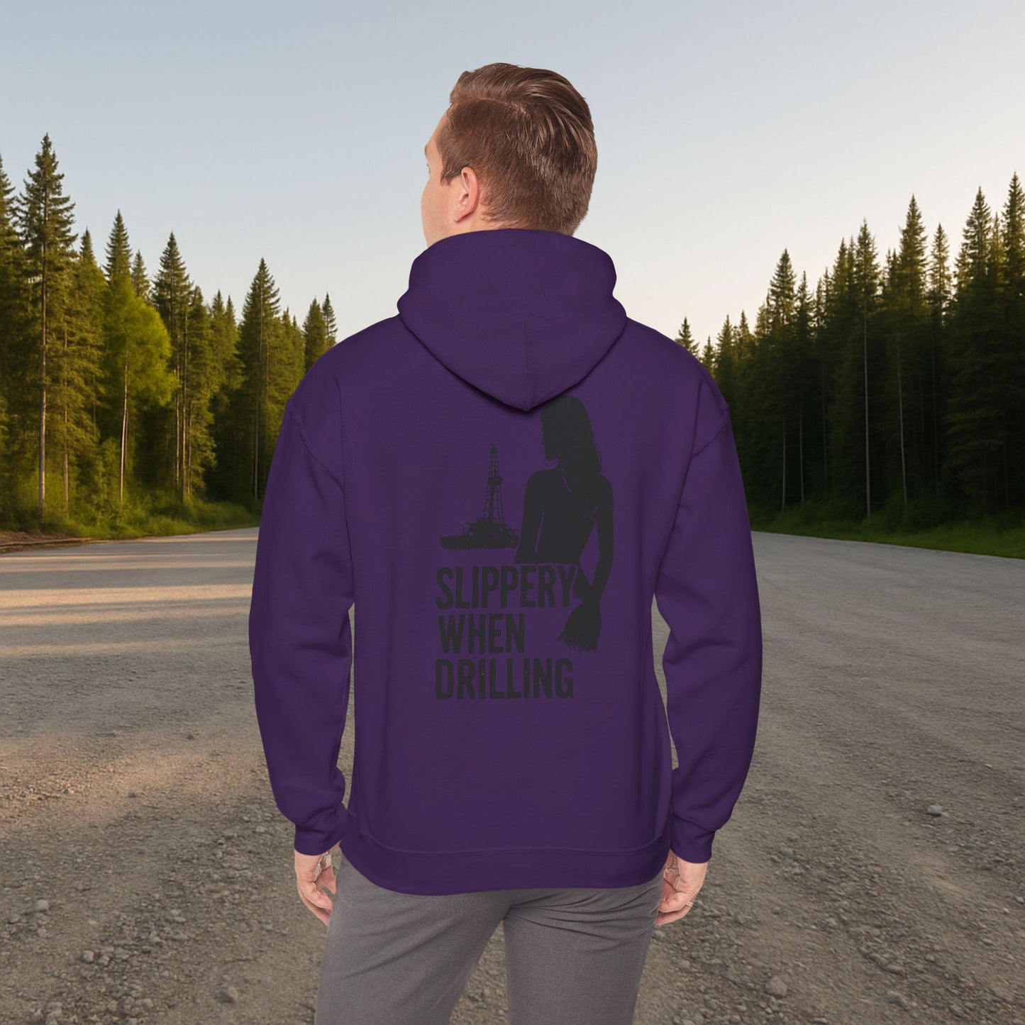 'Slippery When Drilling' Hoodie, Funny Sweater