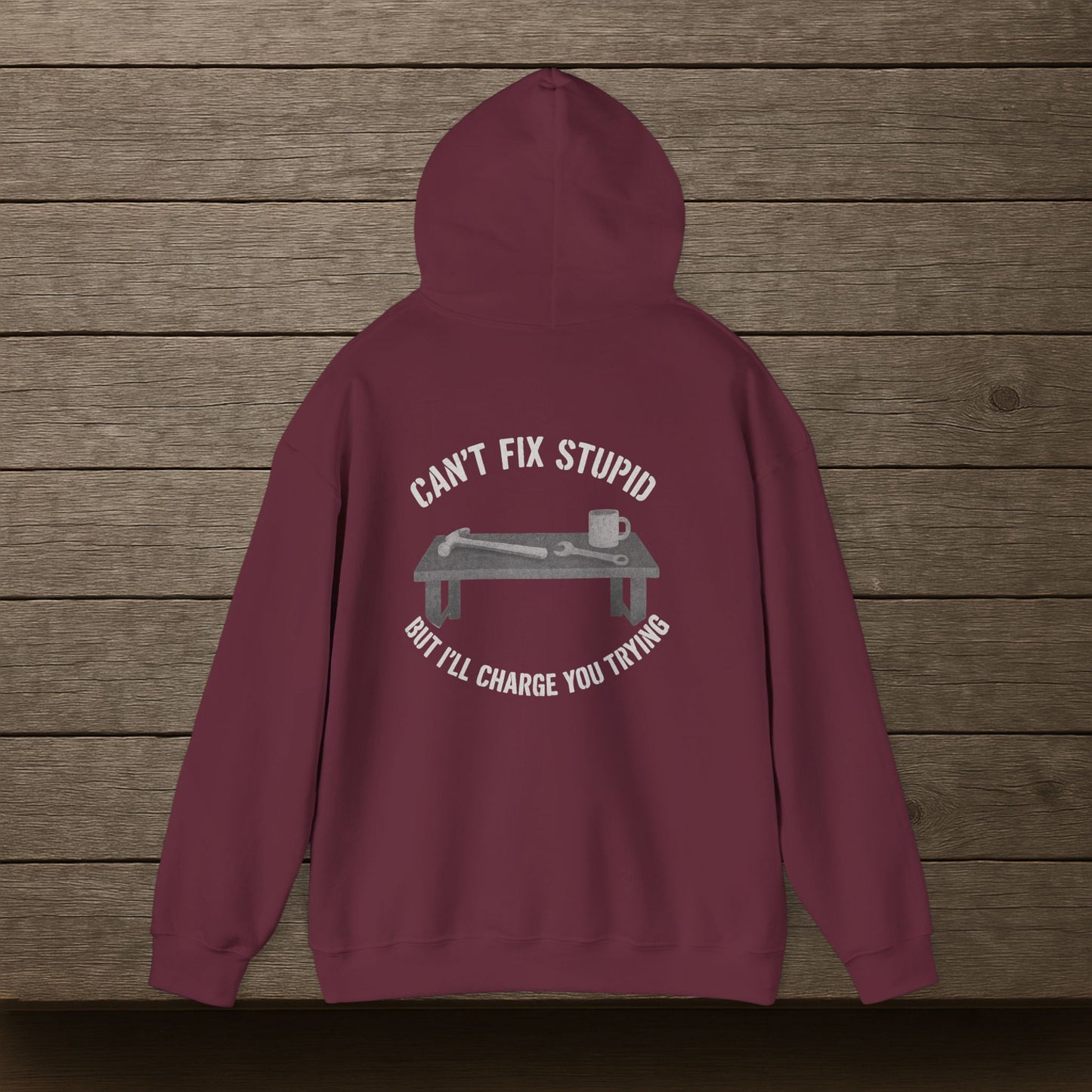 'Can’t Fix Stupid, But I’ll Charge You Trying' Hoodie, Motivational Sweater