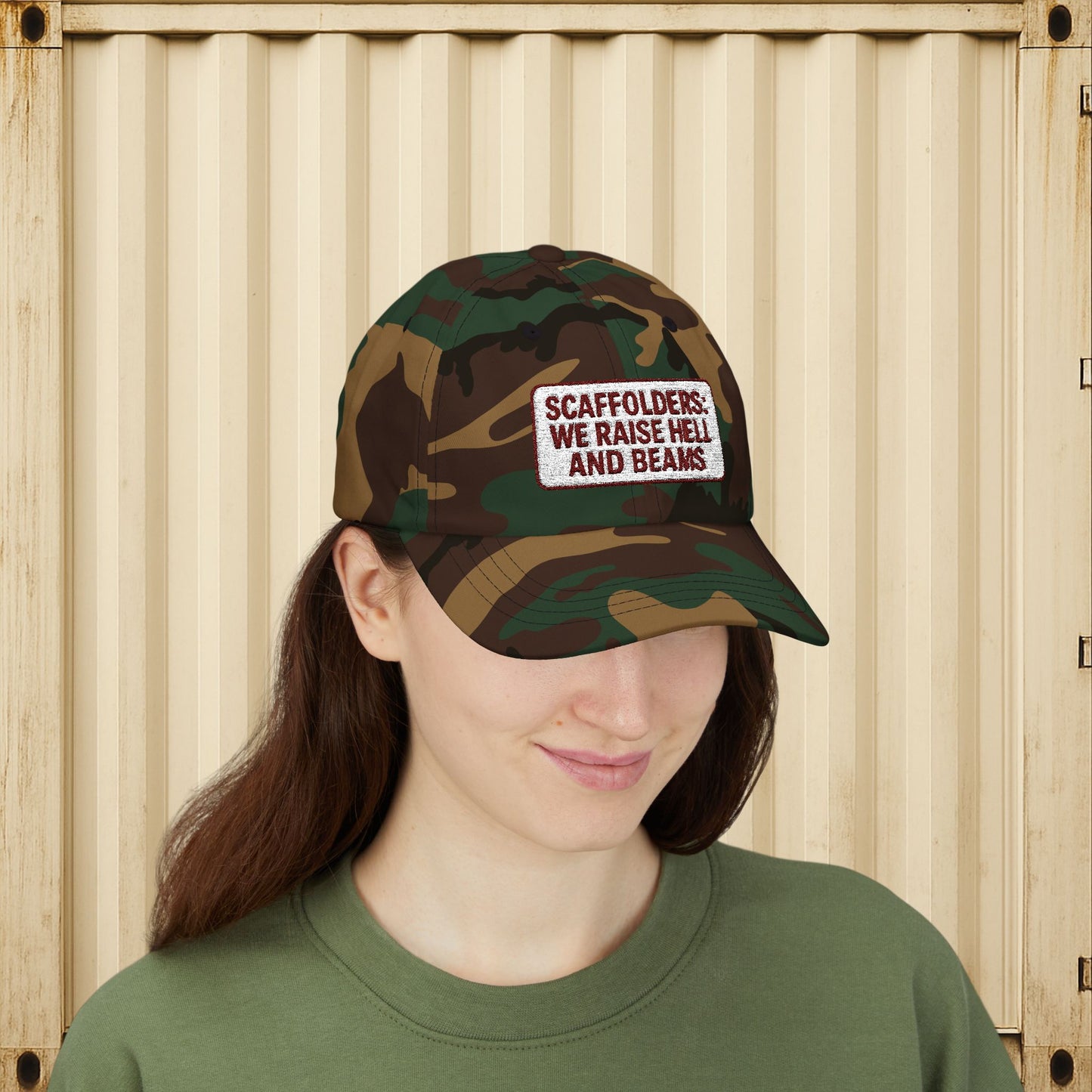 'Scaffolders Raise Hell and Beams' Cap, Adjustable Baseball Hat