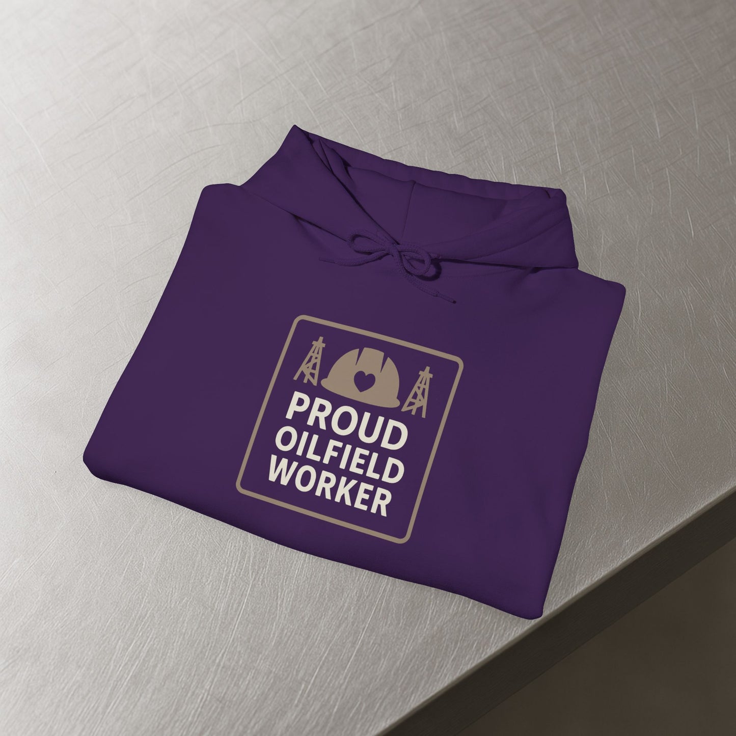 'Proud Oilfield Worker' Hoodie, Motivational Sweater
