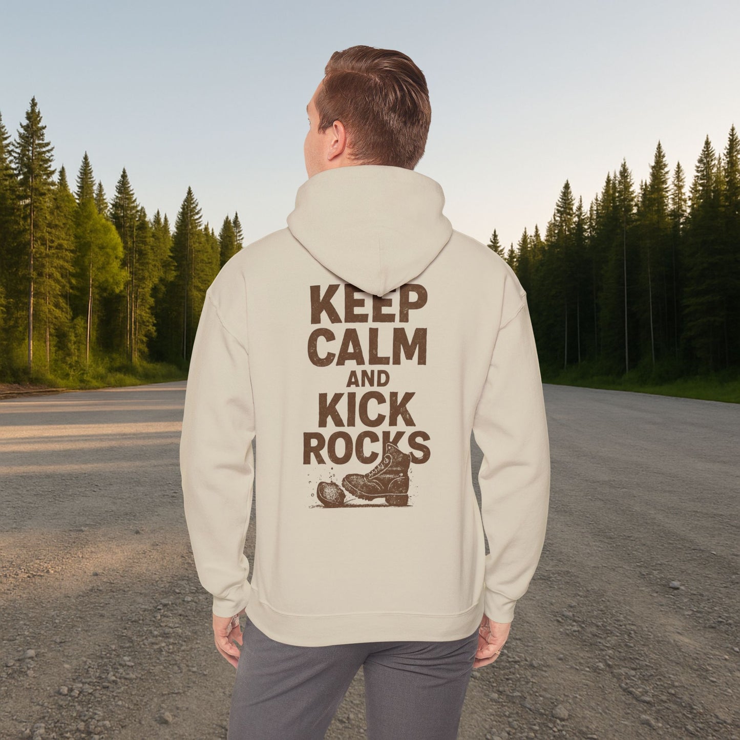 'Keep Calm and Kick Rocks' Hoodie, Funny Motivational Sweater