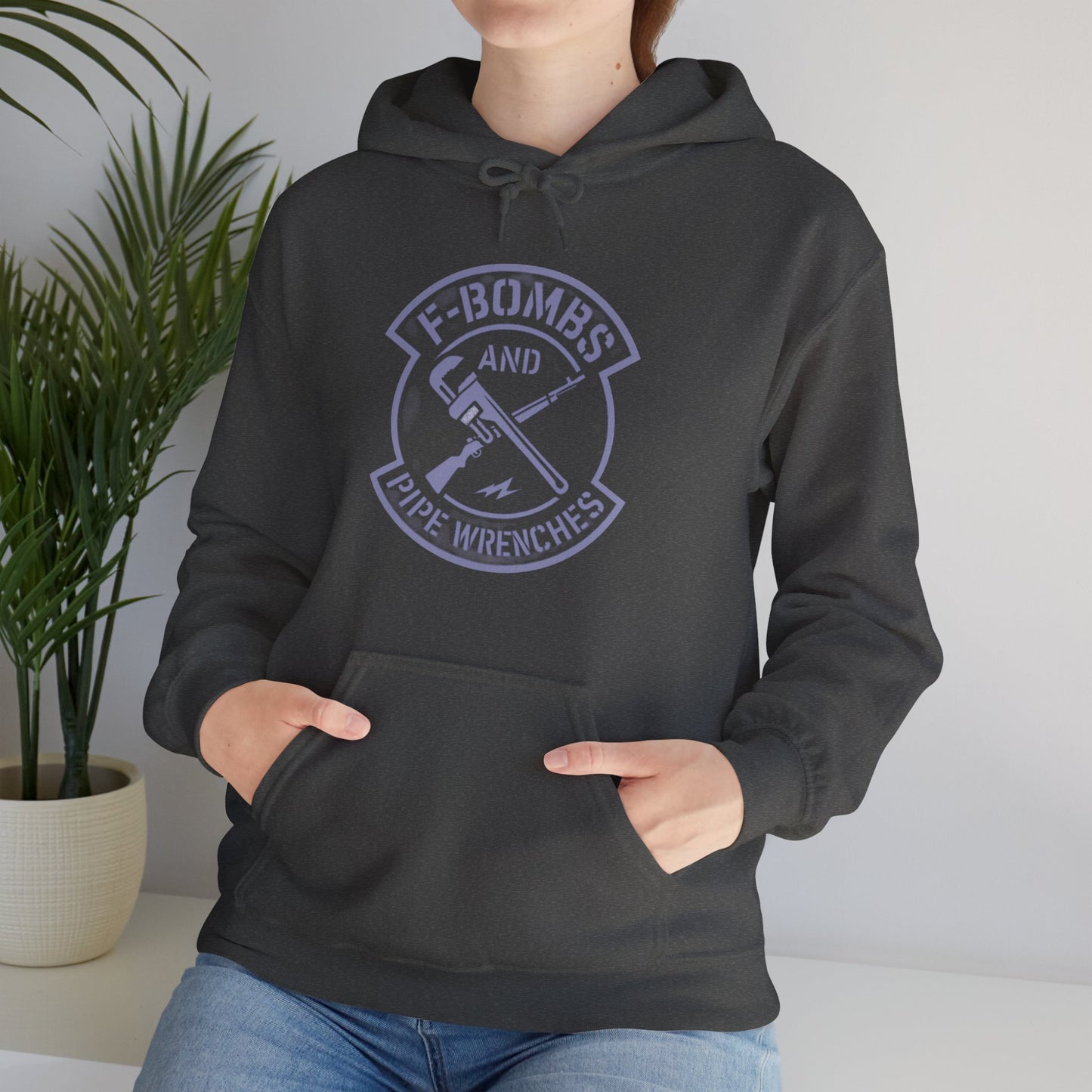 'F-Bombs and Pipe Wrenches' Hoodie, Motivational Sweater
