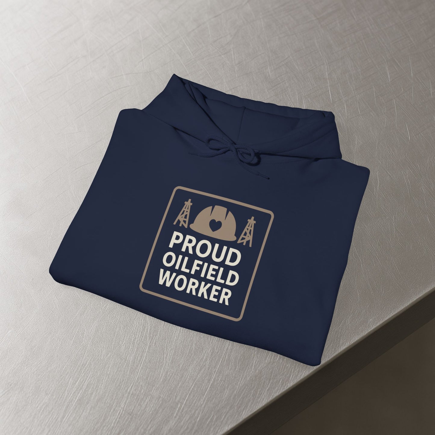 'Proud Oilfield Worker' Hoodie, Motivational Sweater