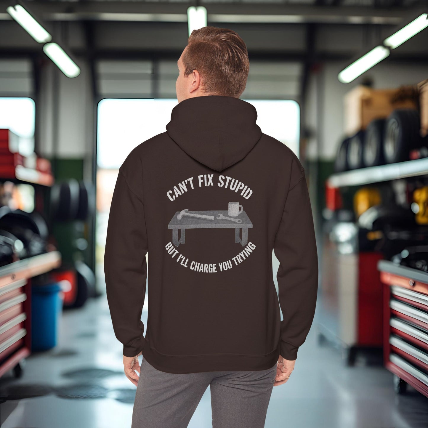 'Can’t Fix Stupid, But I’ll Charge You Trying' Hoodie, Motivational Sweater