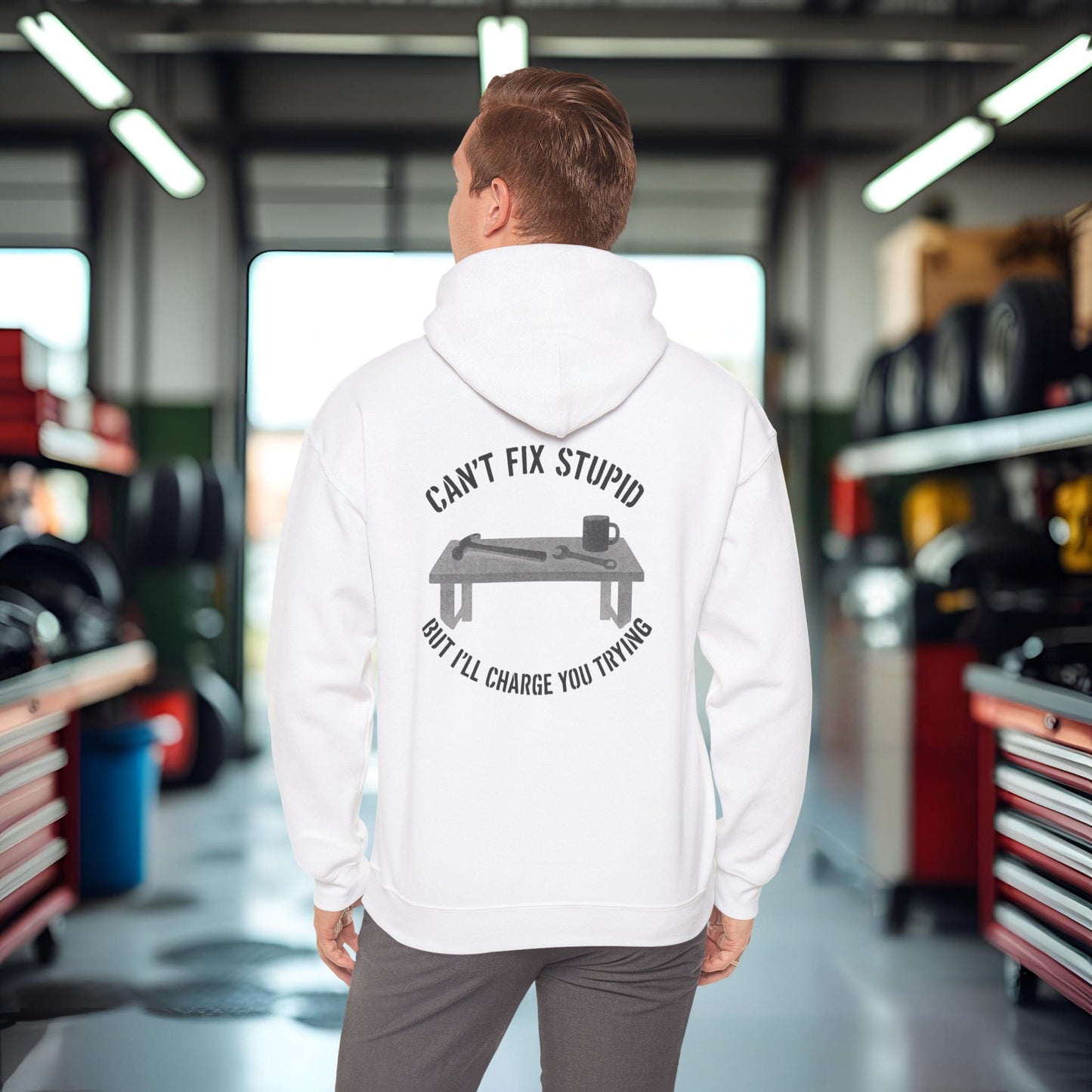 'Can’t Fix Stupid, But I’ll Charge You Trying' Hoodie, Motivational Sweater