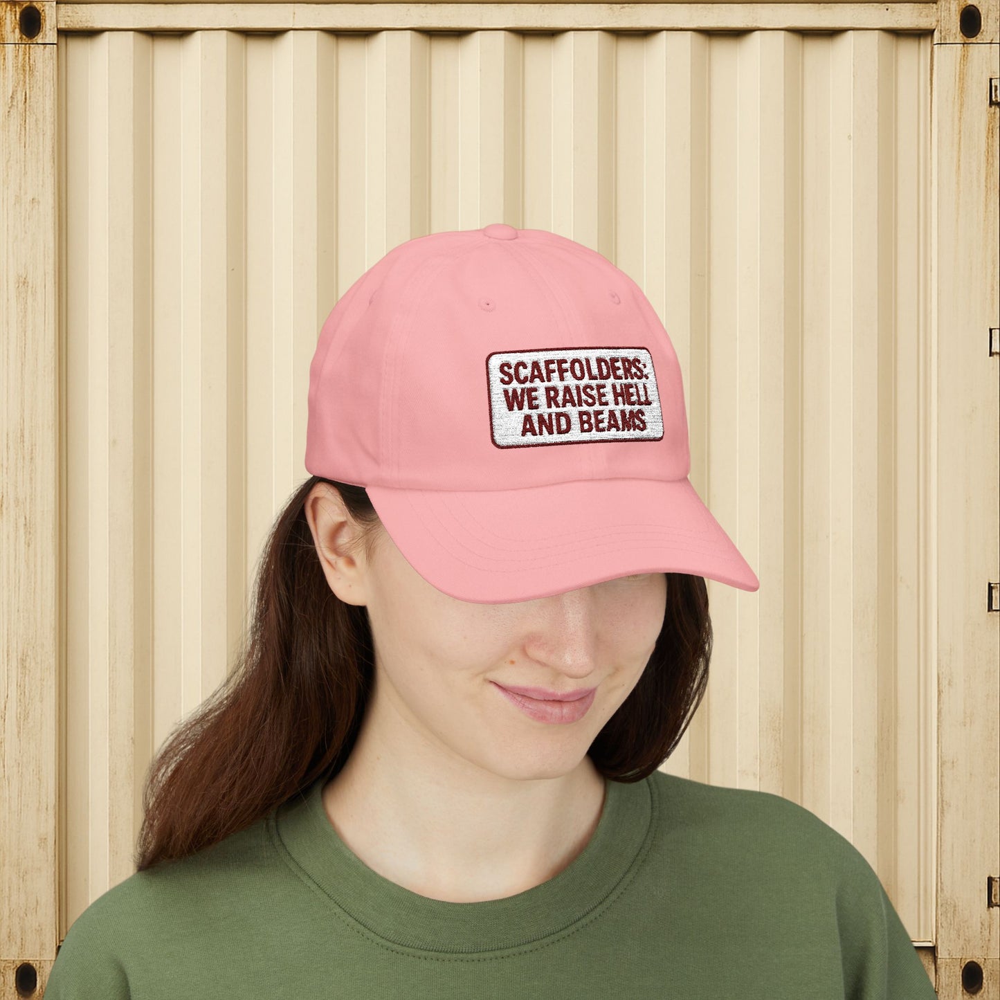 'Scaffolders Raise Hell and Beams' Cap, Adjustable Baseball Hat