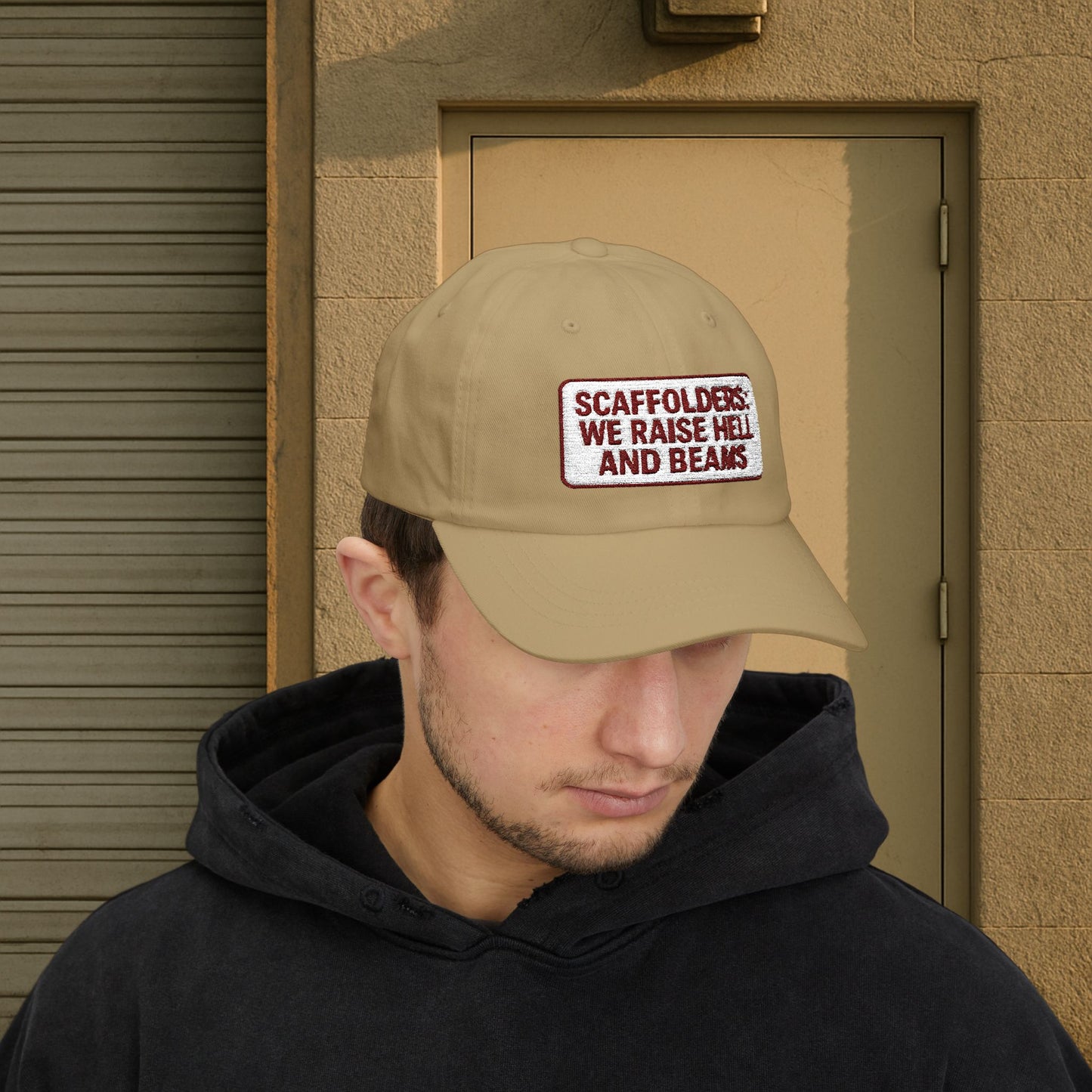 'Scaffolders Raise Hell and Beams' Cap, Adjustable Baseball Hat