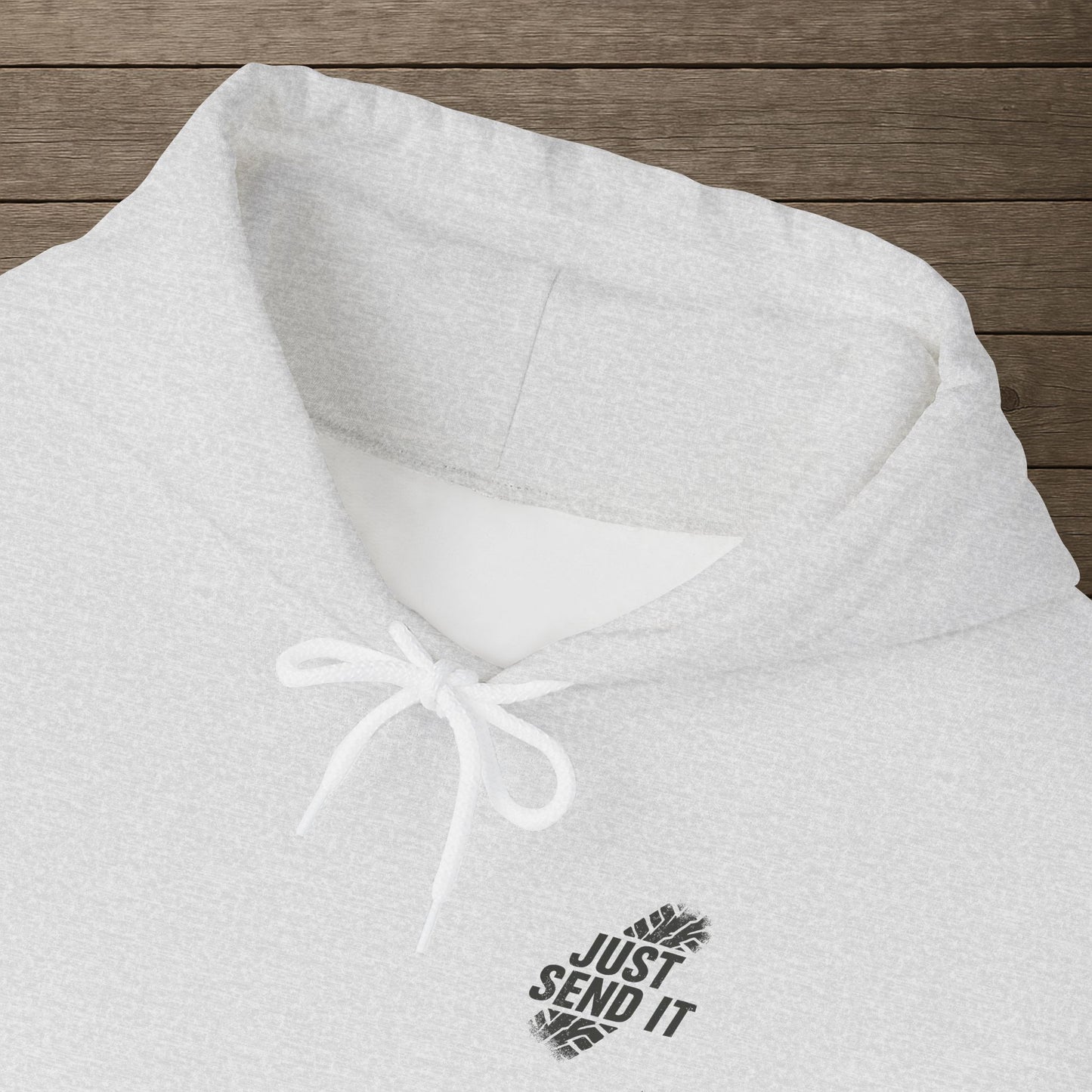 'Just Send It' Men's Hoodie, Motivational Sweater