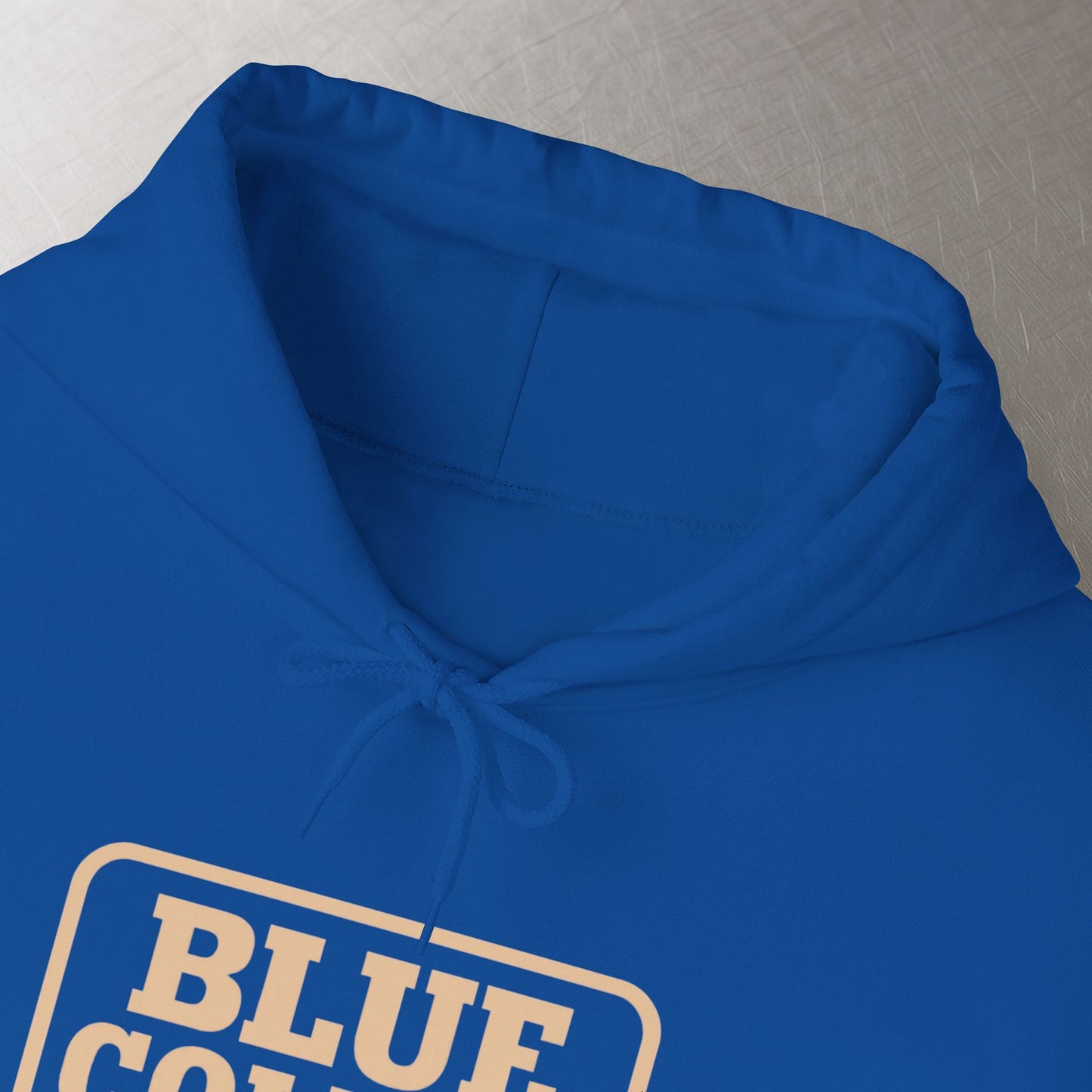 'Blue Collar Trash' Men's Hoodie, Motivational Sweater