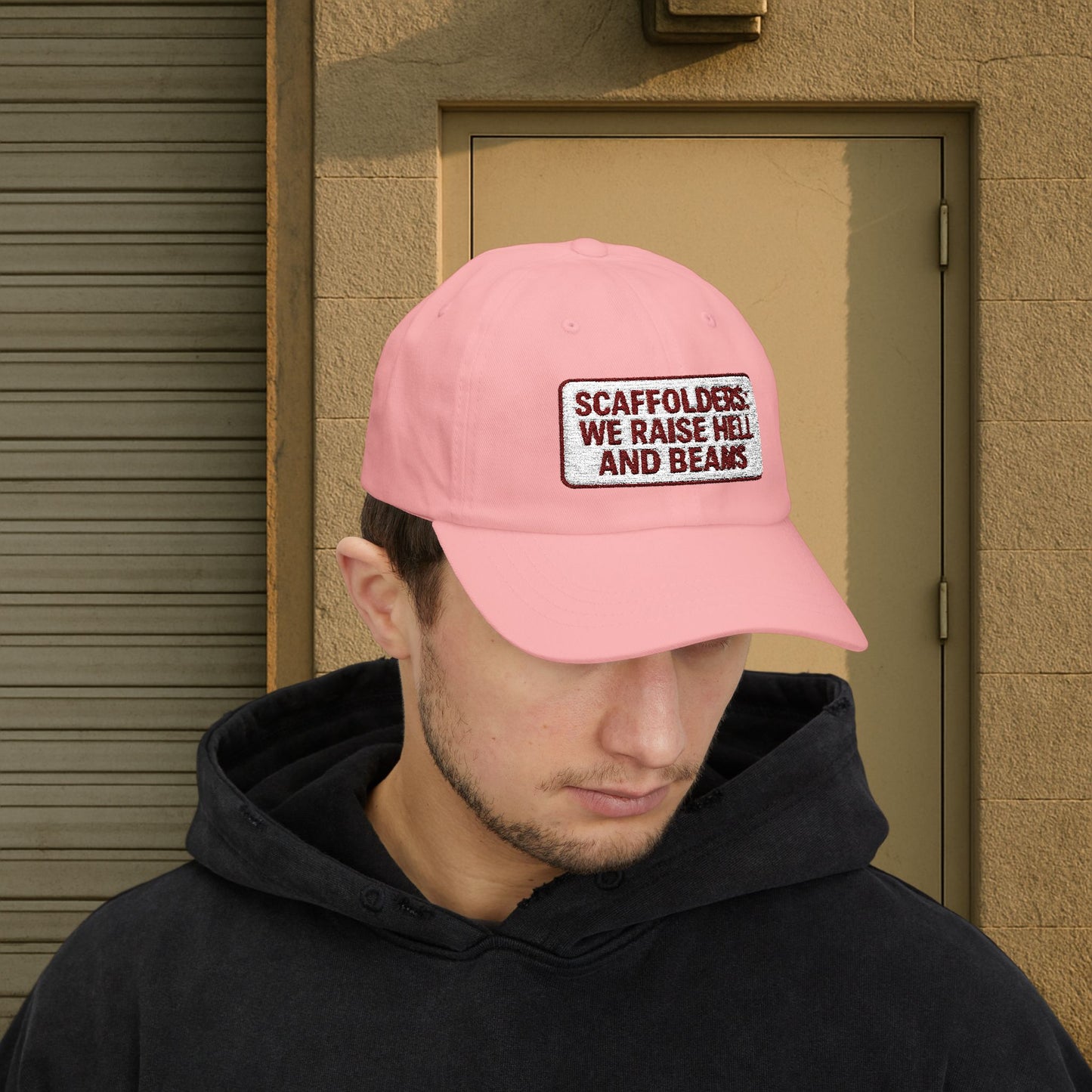 'Scaffolders Raise Hell and Beams' Cap, Adjustable Baseball Hat