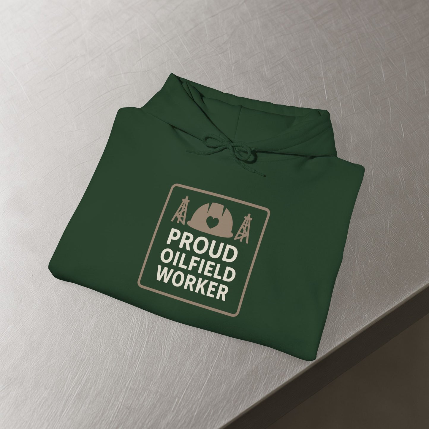 'Proud Oilfield Worker' Hoodie, Motivational Sweater