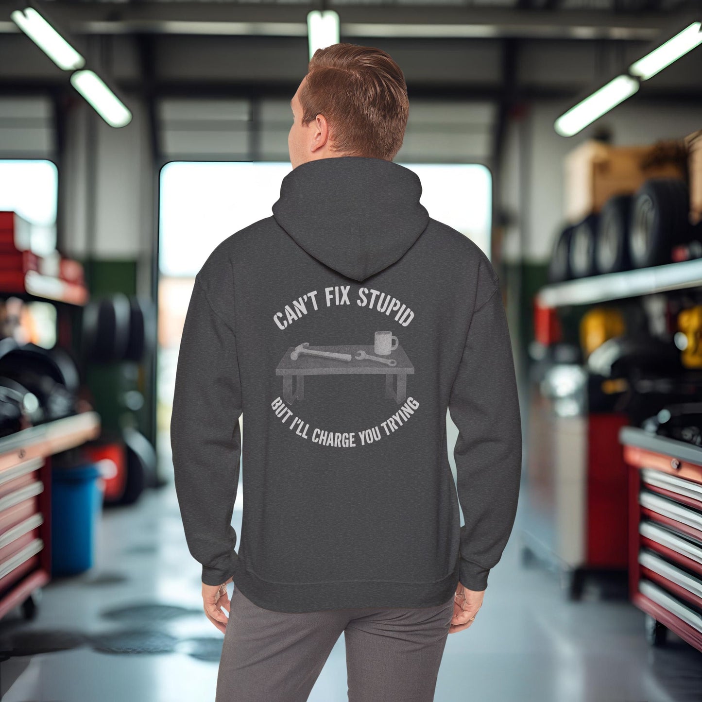 'Can’t Fix Stupid, But I’ll Charge You Trying' Hoodie, Motivational Sweater