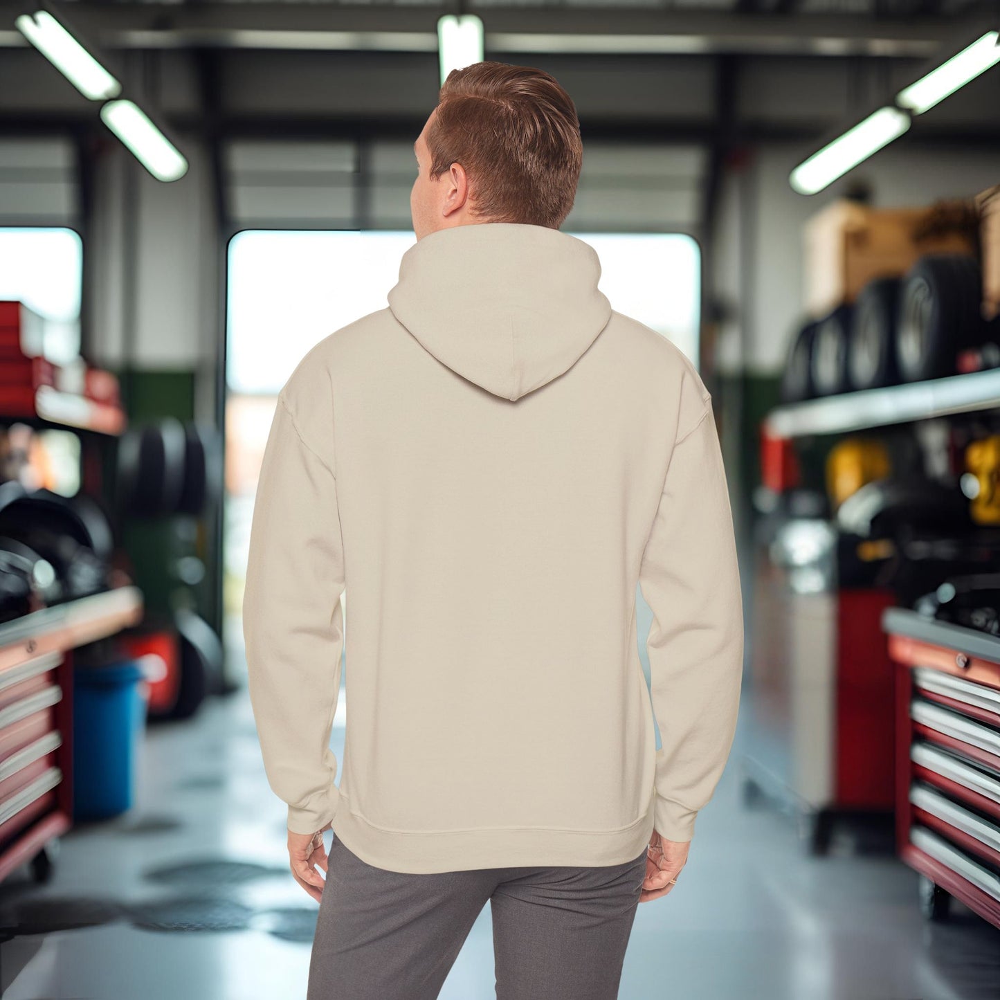 'Behind Every Strong Person Is a Story That Gave Them No Choice' Men's Hoodie, Motivational Workout Sweater