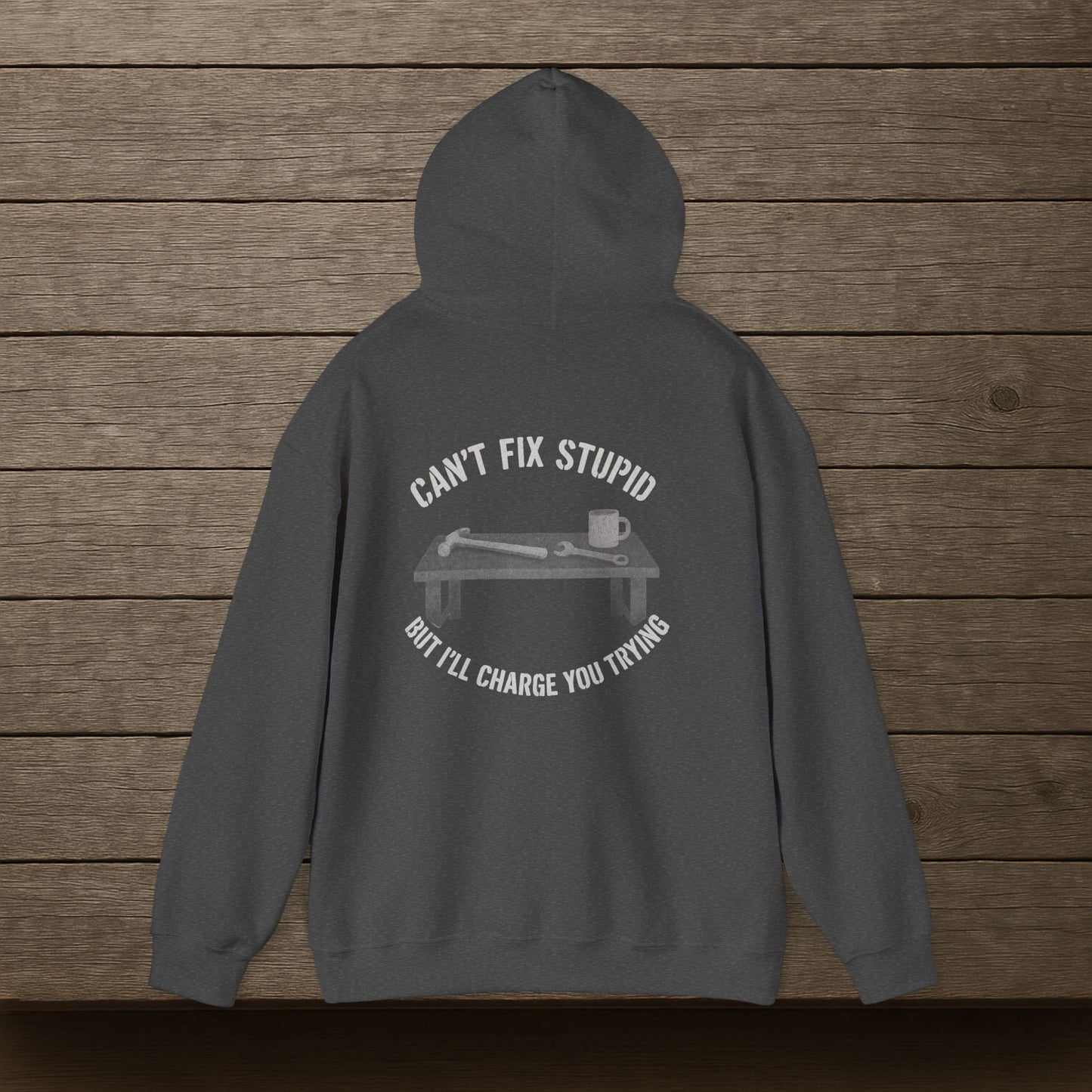 'Can’t Fix Stupid, But I’ll Charge You Trying' Hoodie, Motivational Sweater