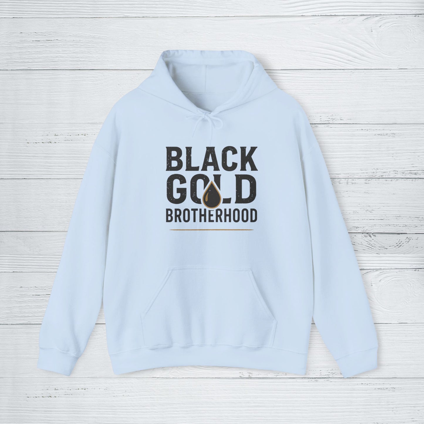 'Black Gold Brotherhood' Hoodie, Motivational Sweater