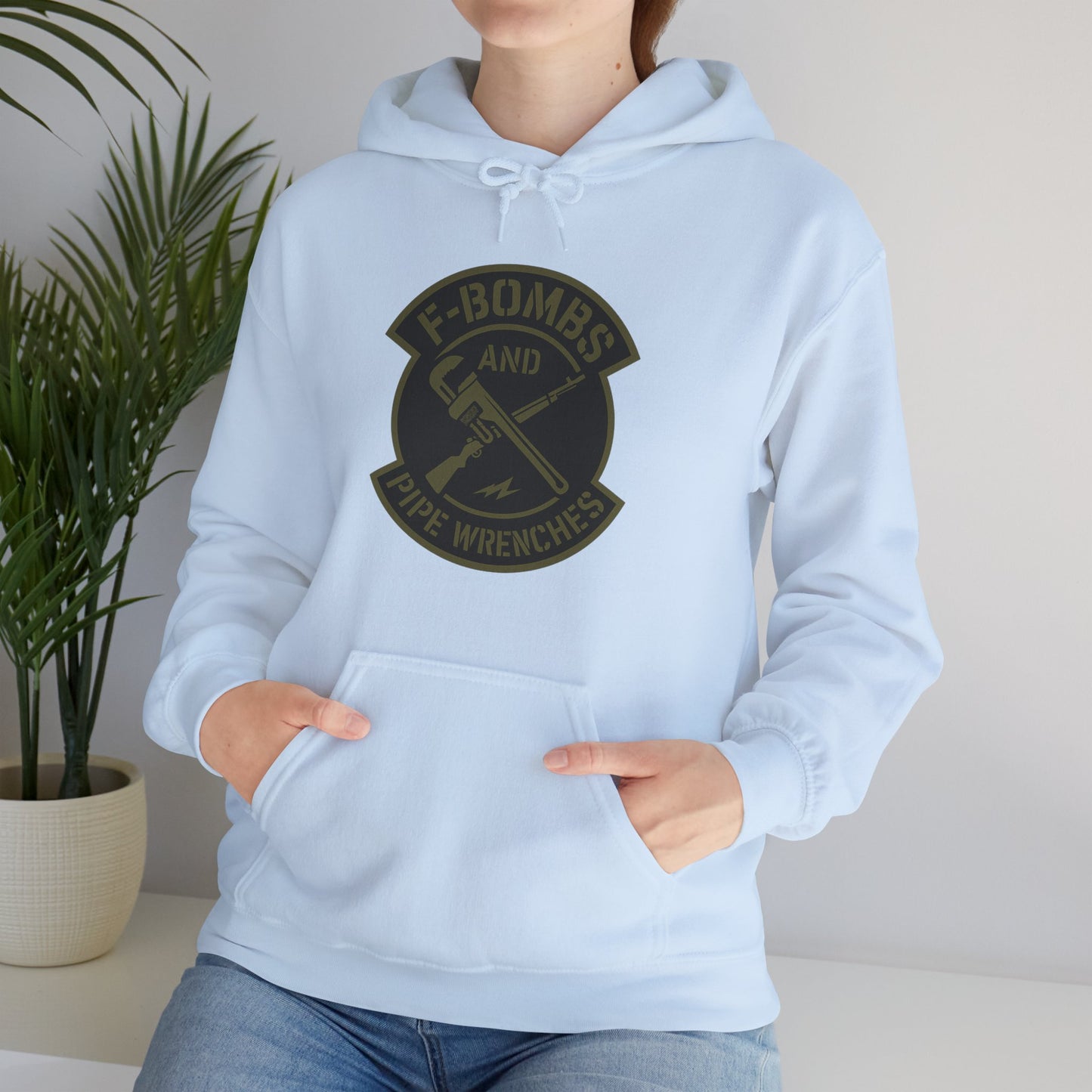 'F-Bombs and Pipe Wrenches' Hoodie, Motivational Sweater