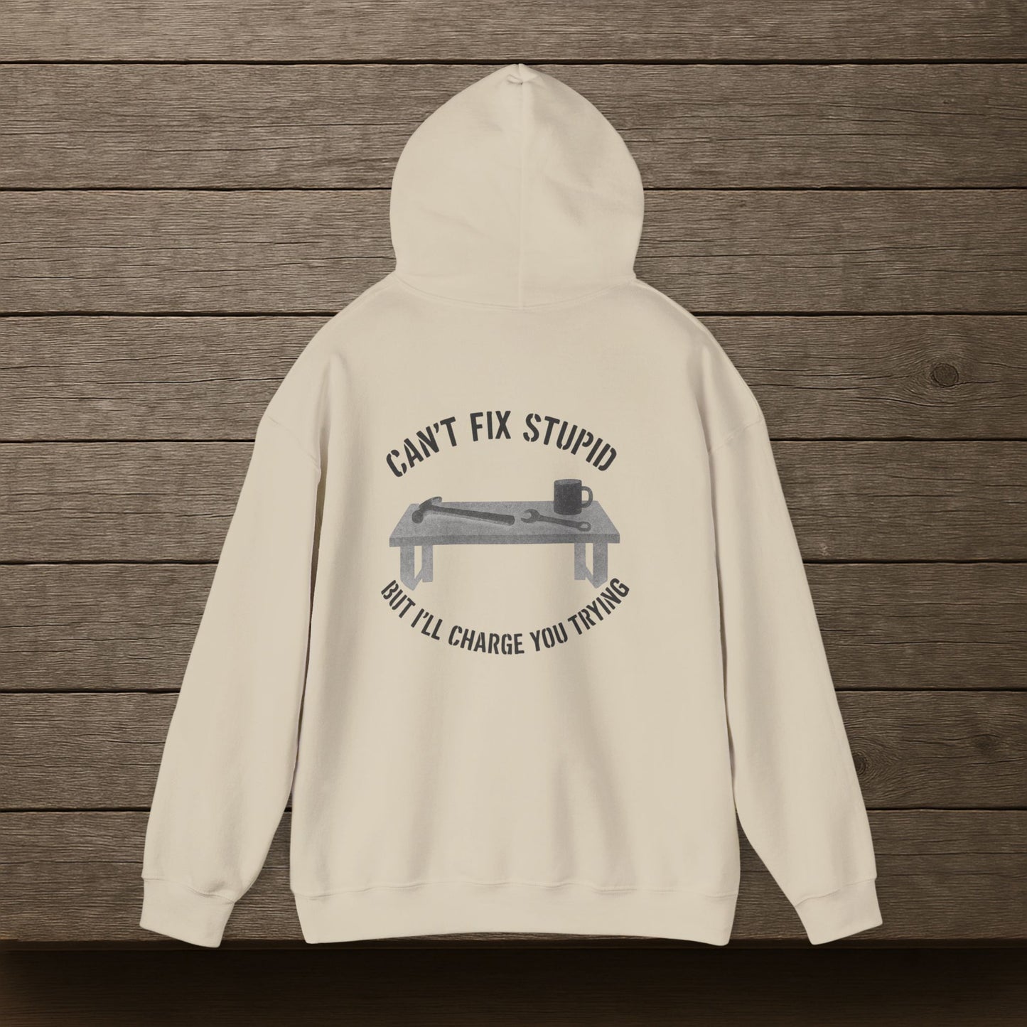 'Can’t Fix Stupid, But I’ll Charge You Trying' Hoodie, Motivational Sweater