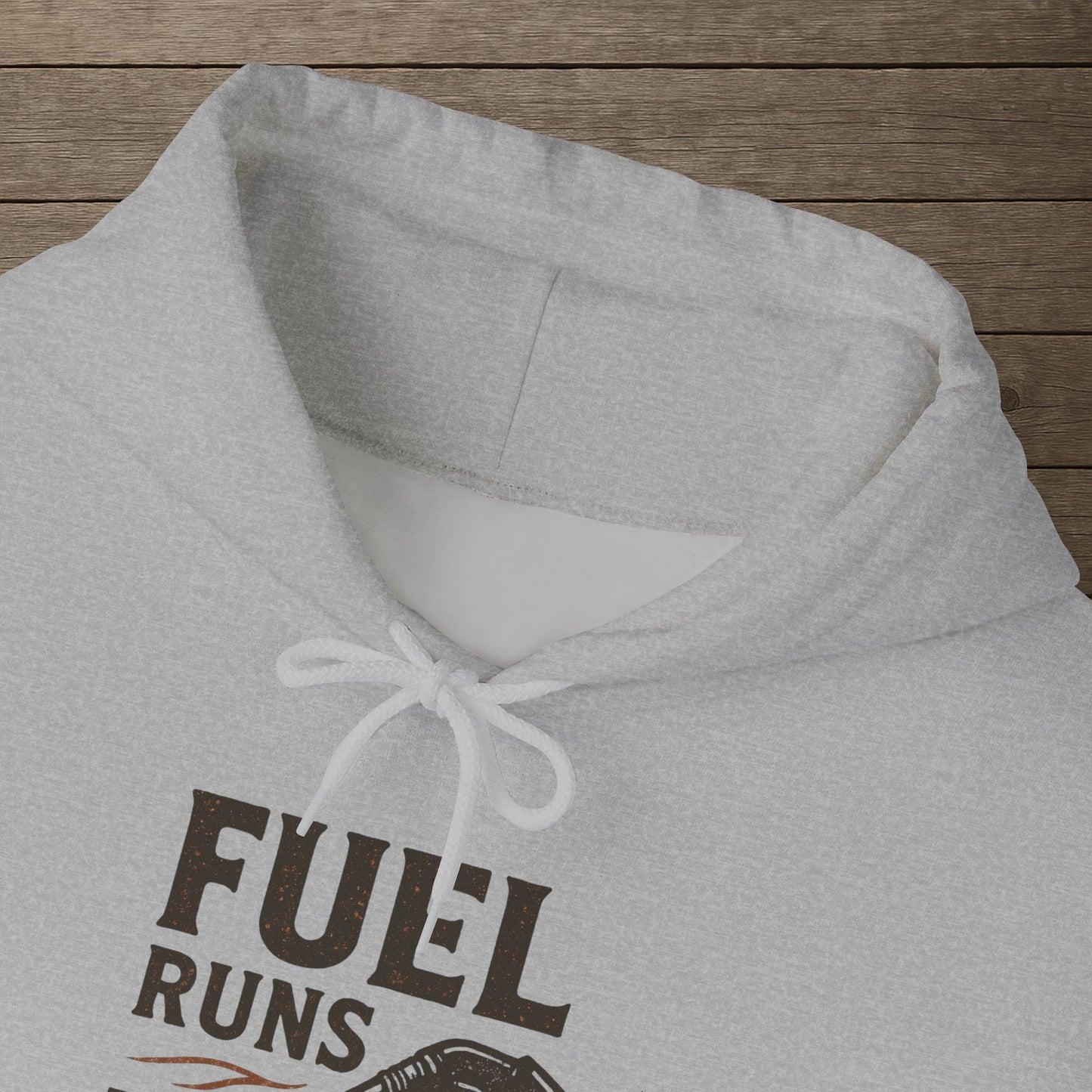 'Fuel Runs Through My Veins' Hoodie, Motivational Sweater