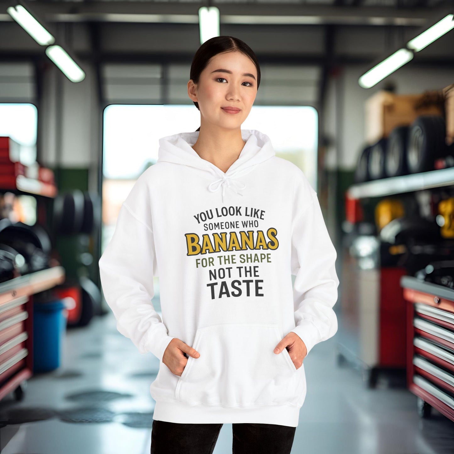 'You Look Like Someone Who Bananas for the Shape Not the Taste' Hoodie, Funny Sweater