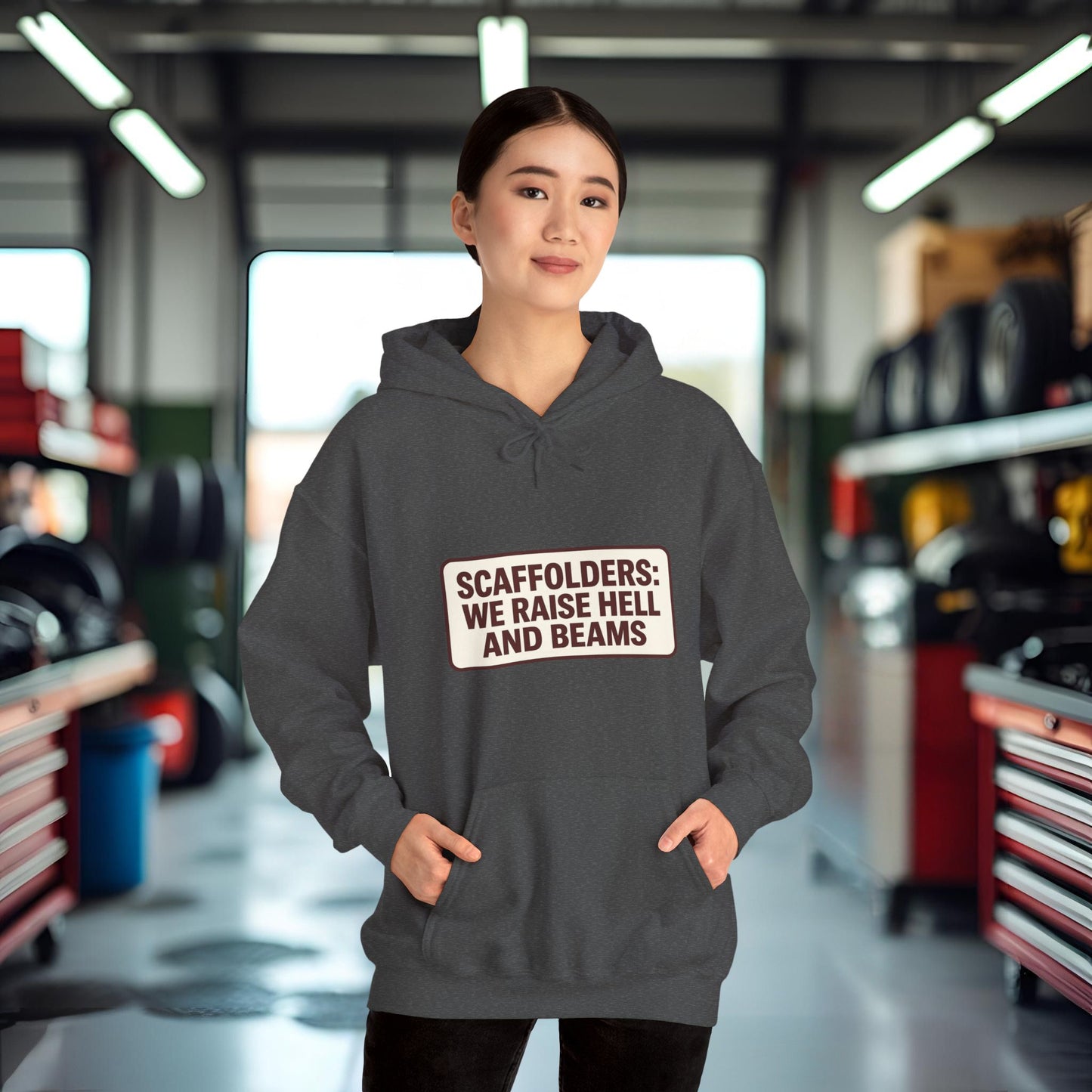 'Scaffolders Raise Hell and Beams' Hoodie, Scaffolder Sweater