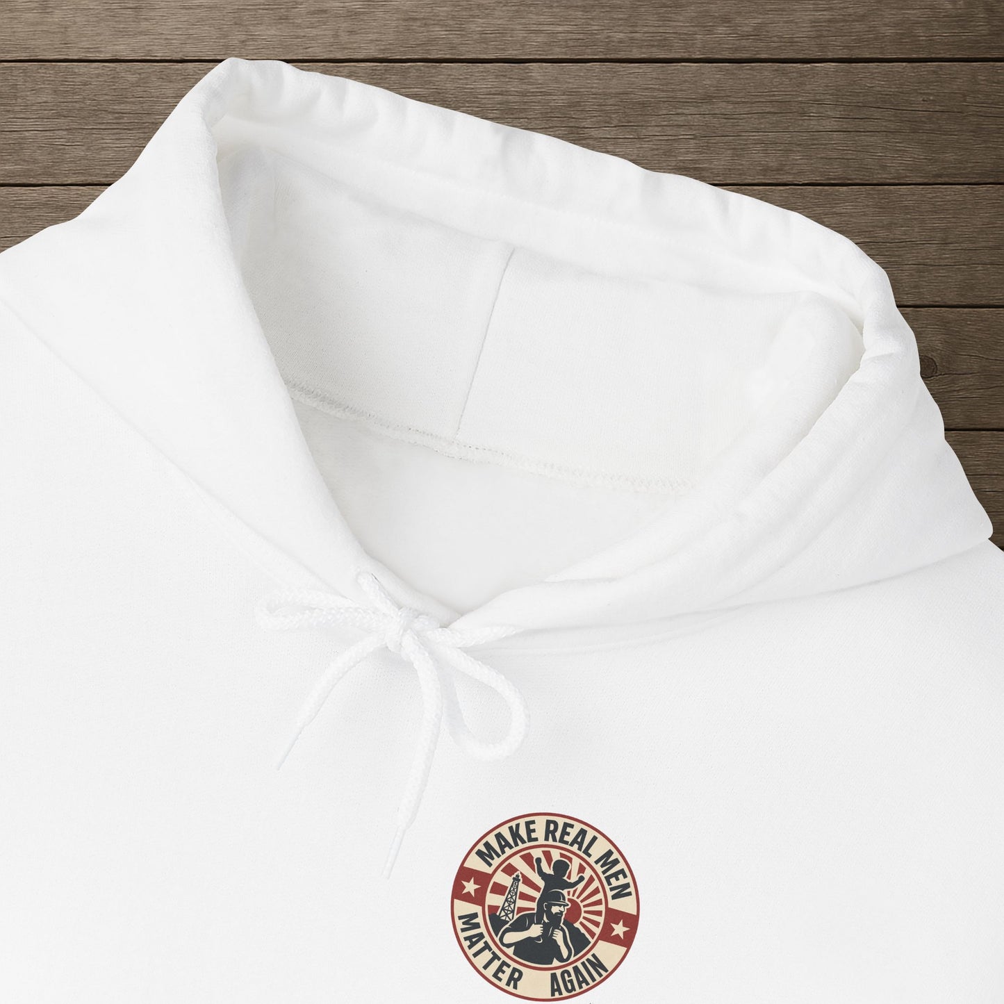'Make Real Men Matter Again' Men's Hoodie, Motivational Sweater