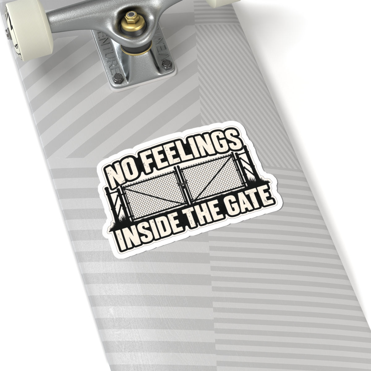 No Feelings Inside the Gate, All Trades Men’s Sticker