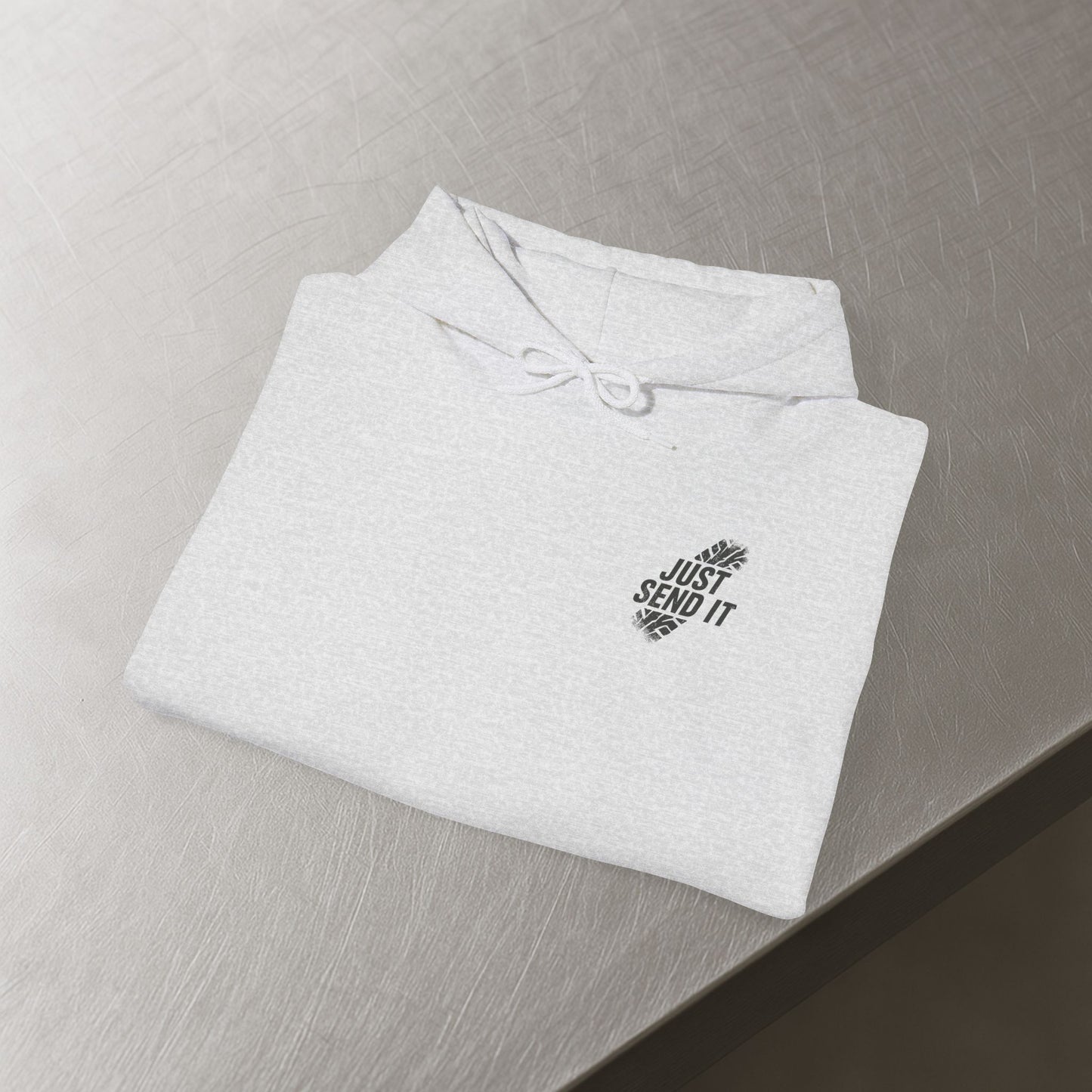 'Just Send It' Men's Hoodie, Motivational Sweater
