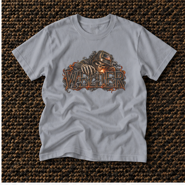 WELDER, Skeleton Welder Men’s T-Shirt