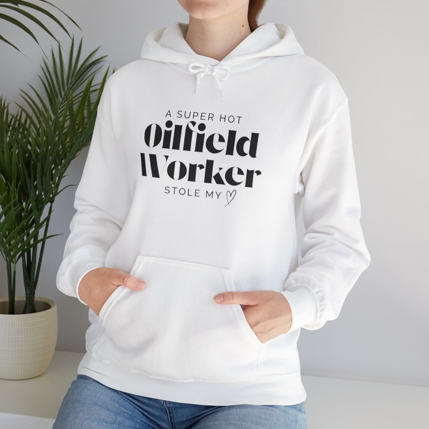 'Superhot Oilfield Worker Stole My Heart' Sweater - Funny Spouse, Wives, Girlfriends Sweater