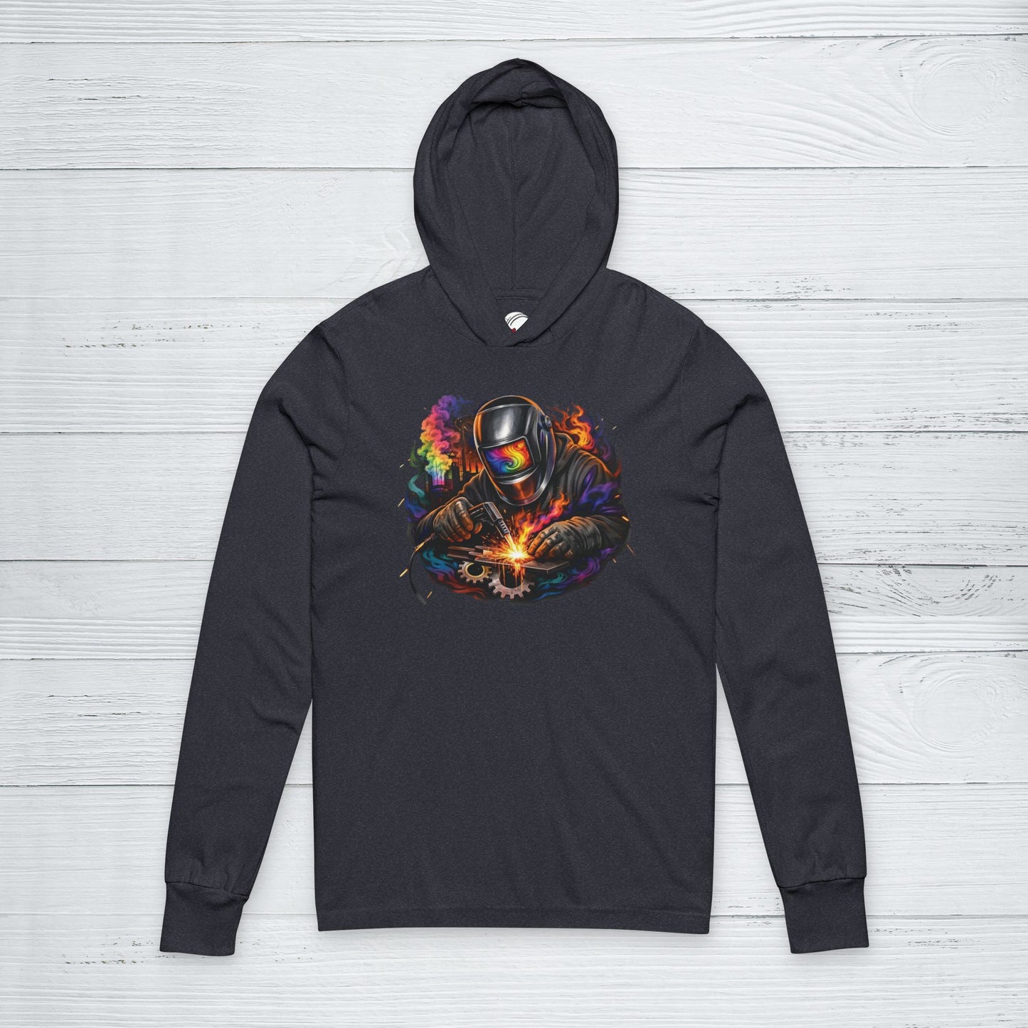 Psychedelic Torch Smoke Welder Hoodie, Welding Sweater
