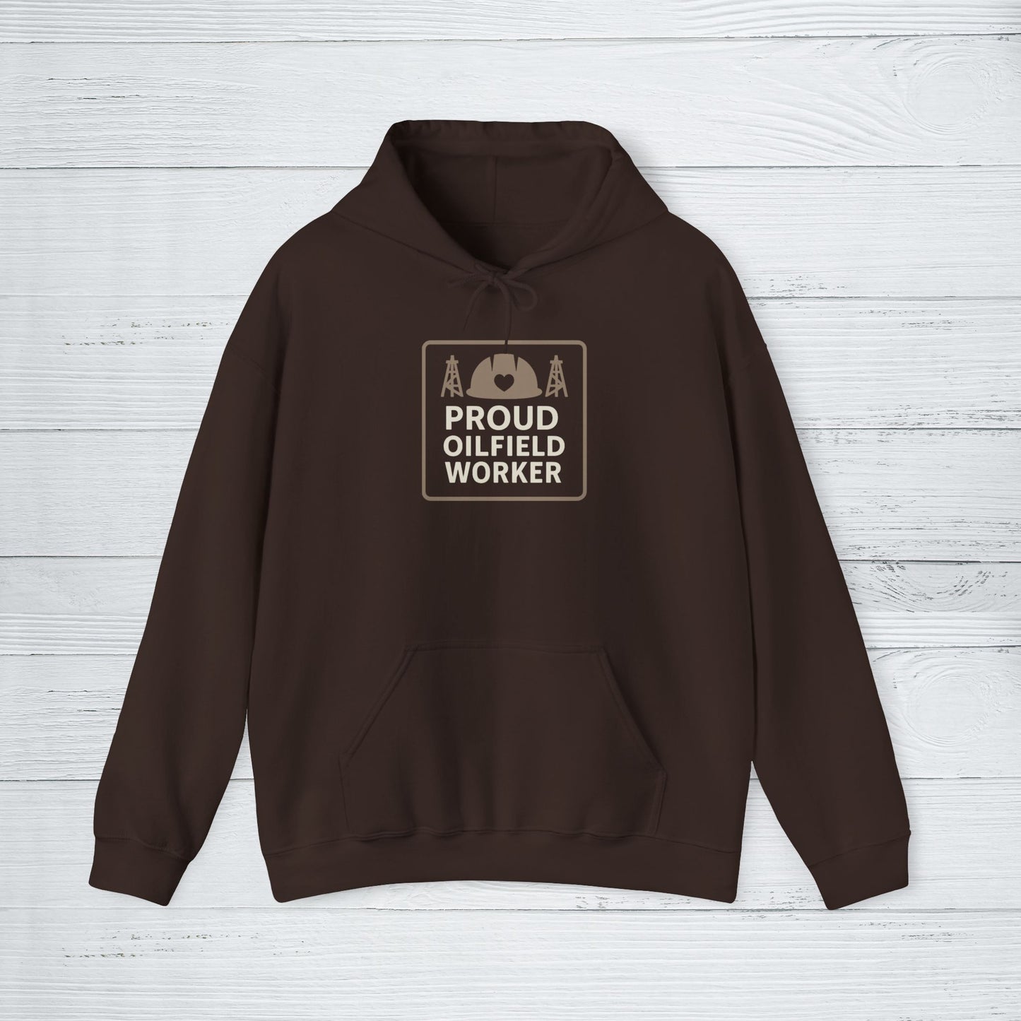 'Proud Oilfield Worker' Hoodie, Motivational Sweater