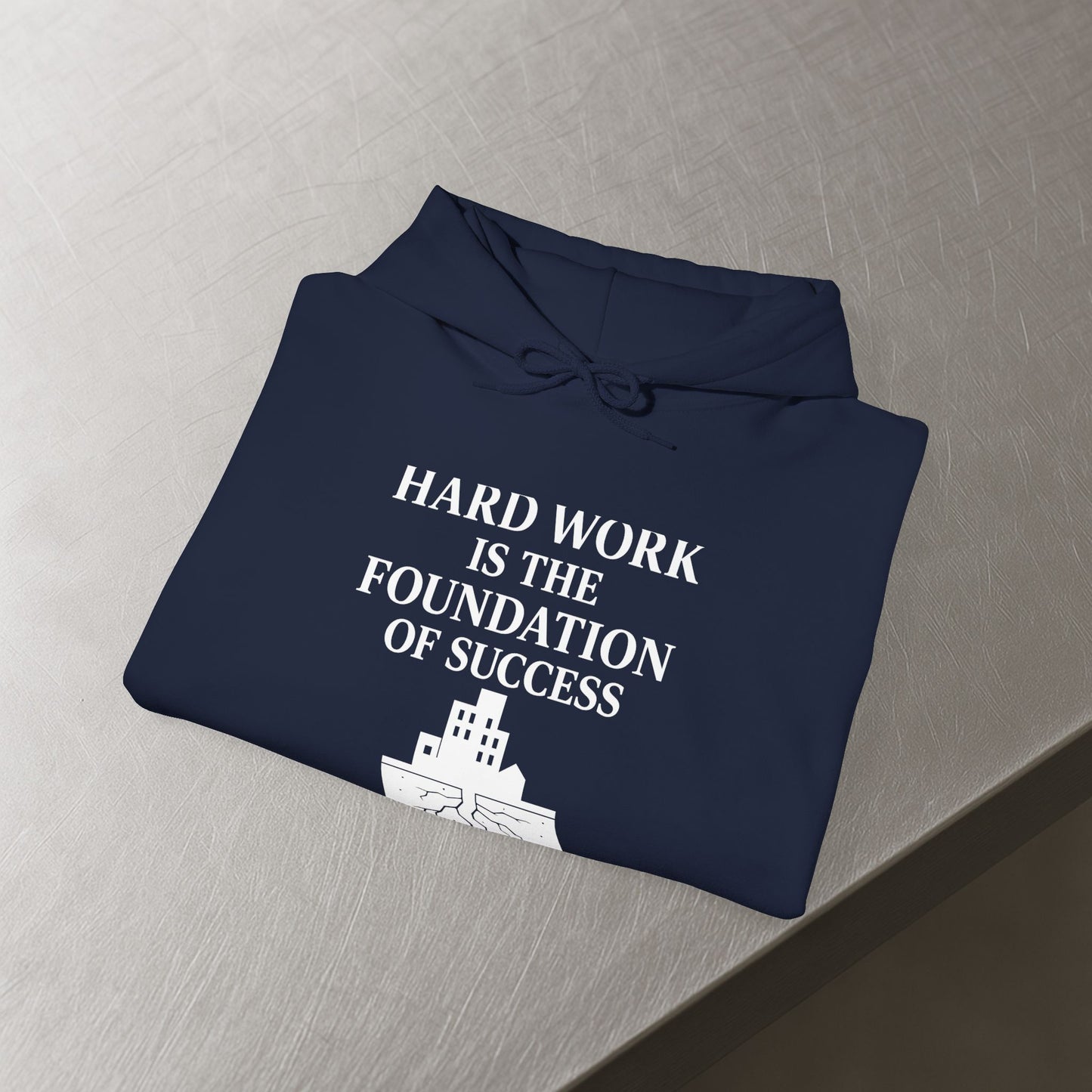 'Hard work is the Foundation of Success' Men's Hoodie, Motivational Sweater