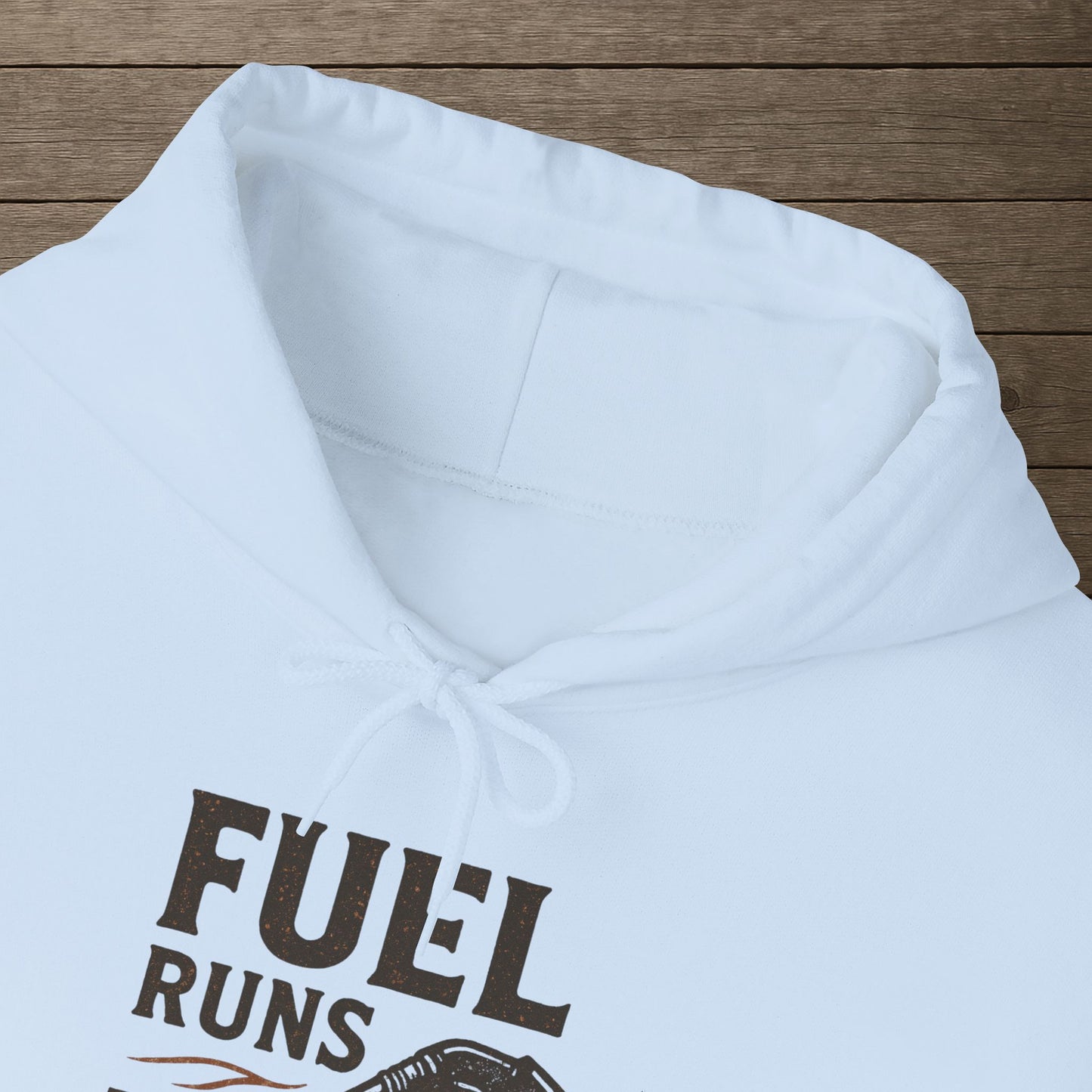 'Fuel Runs Through My Veins' Hoodie, Motivational Sweater