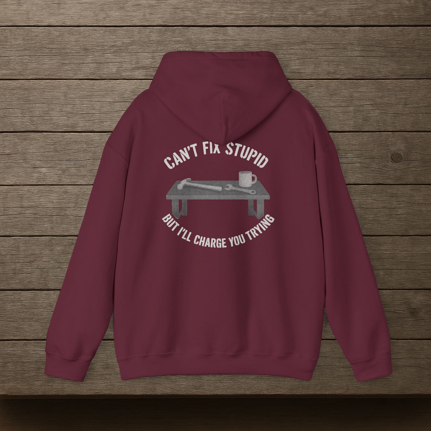 'Can’t Fix Stupid, But I’ll Charge You Trying' Hoodie, Motivational Sweater
