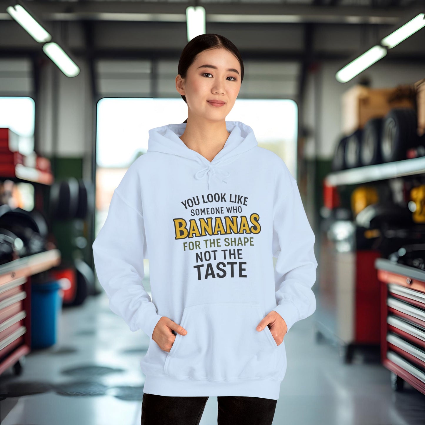 'You Look Like Someone Who Bananas for the Shape Not the Taste' Hoodie, Funny Sweater