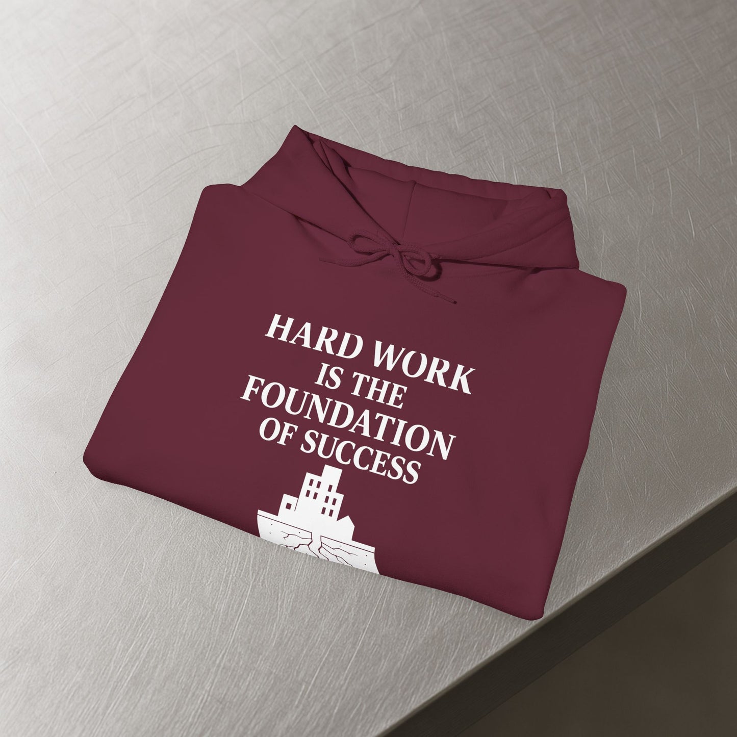 'Hard work is the Foundation of Success' Men's Hoodie, Motivational Sweater