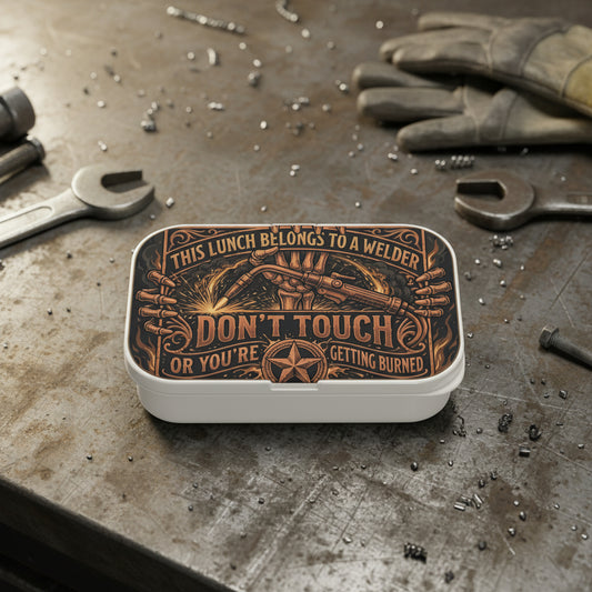Welder's Lunch: Don't Touch' Lunch Box, Welder Funny Food Storage